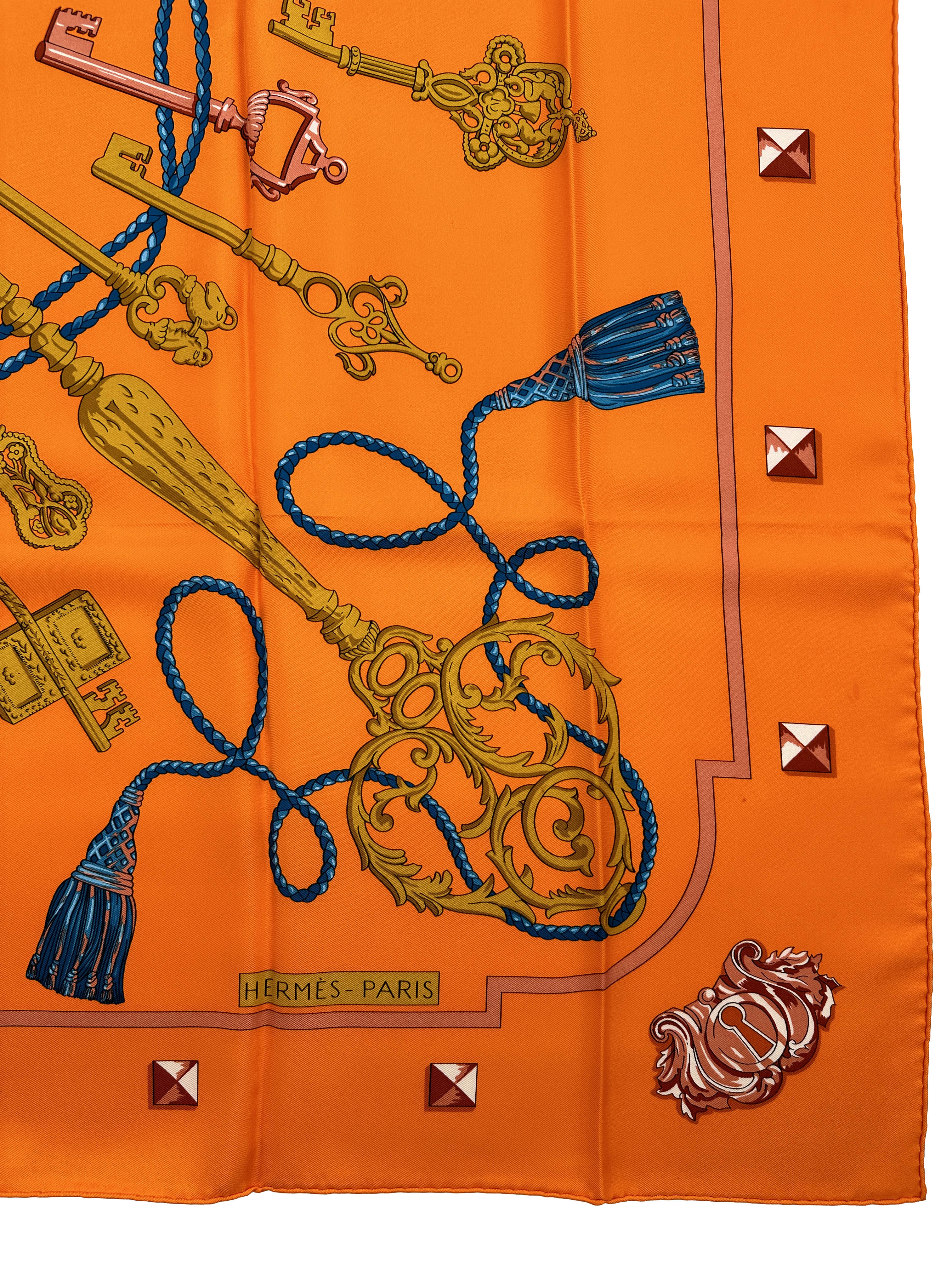 Hermès Les Cles Silk 140