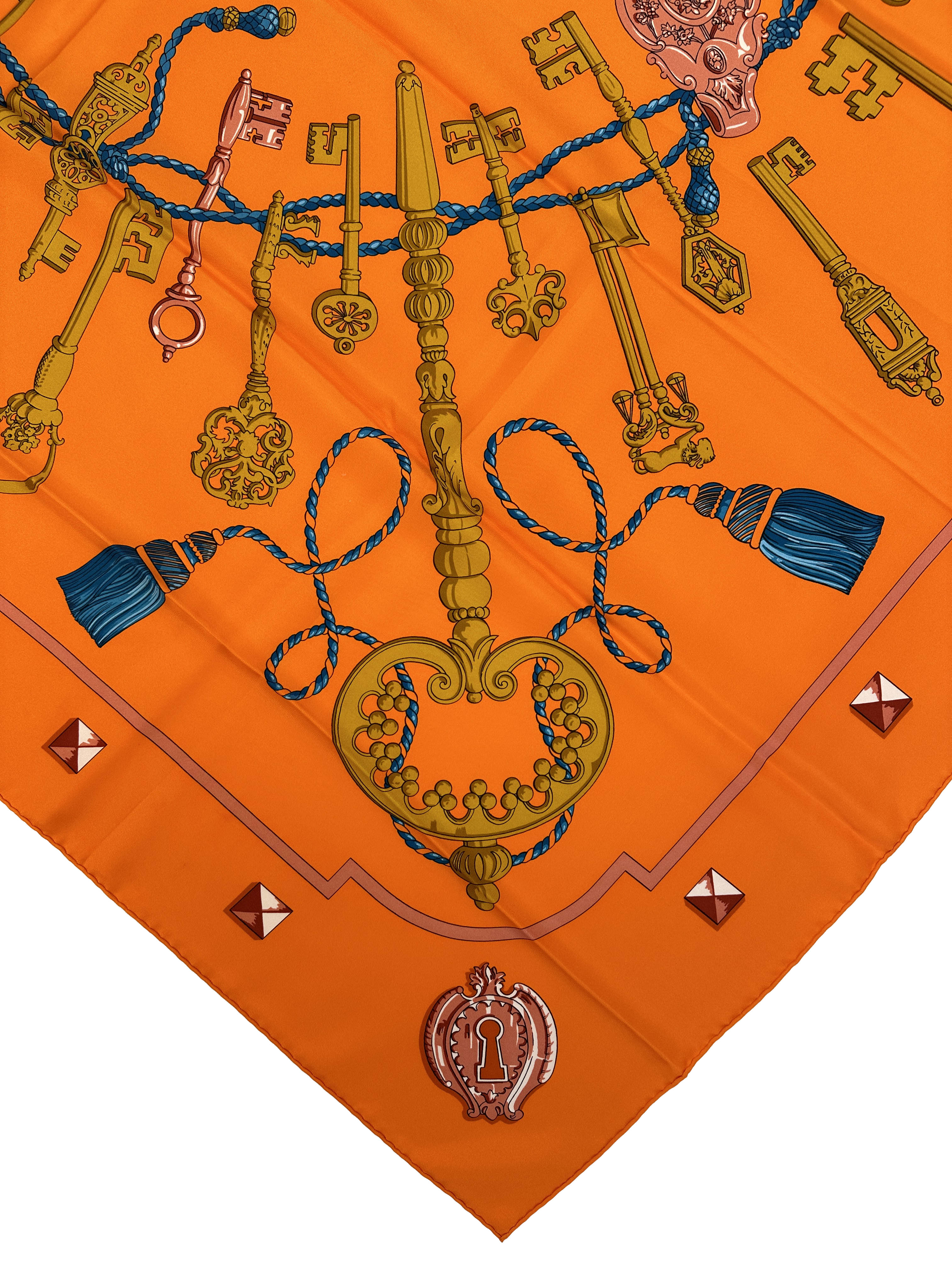 Hermès Les Cles Silk 140