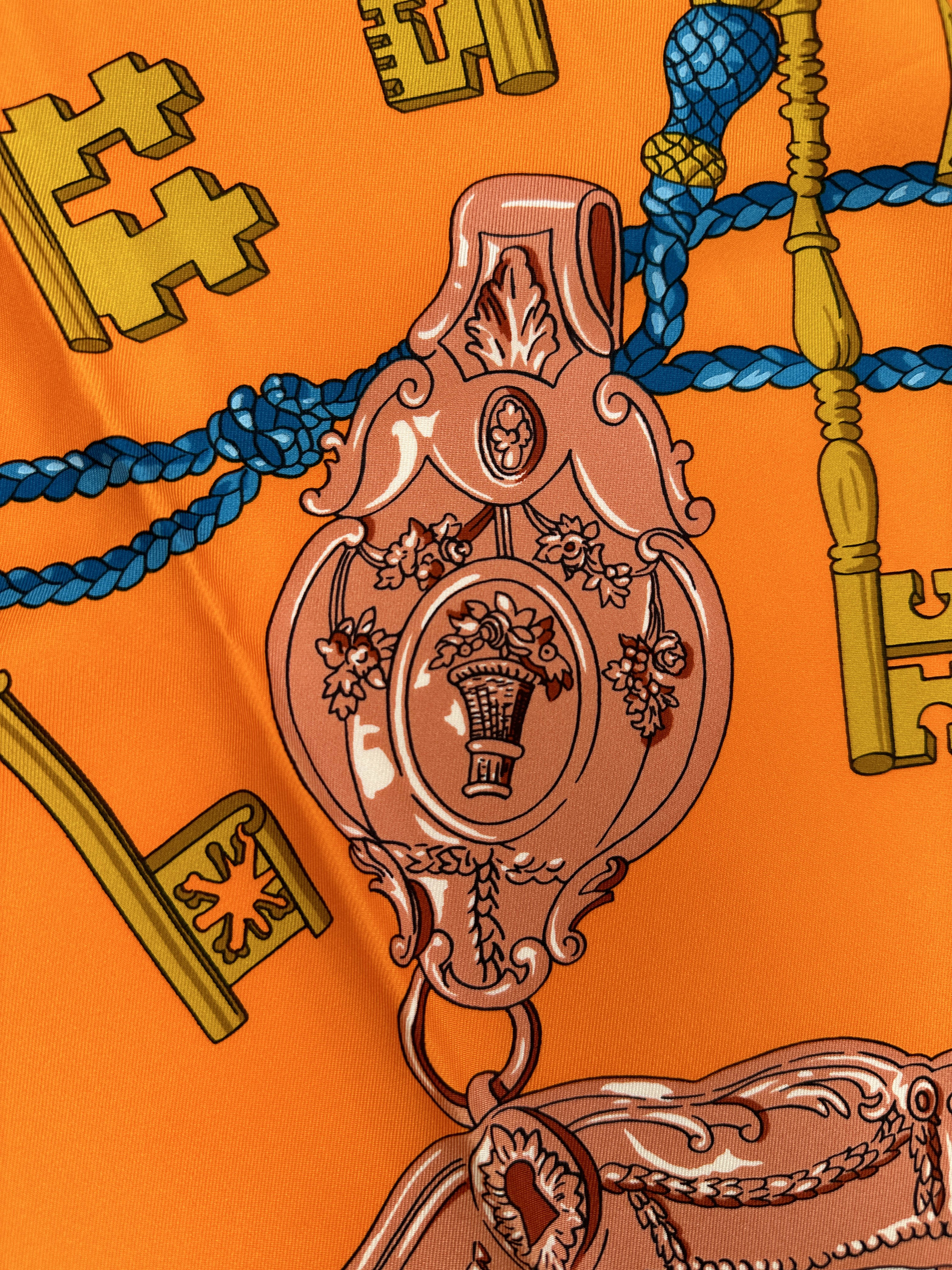 Hermès Les Cles Silk 140