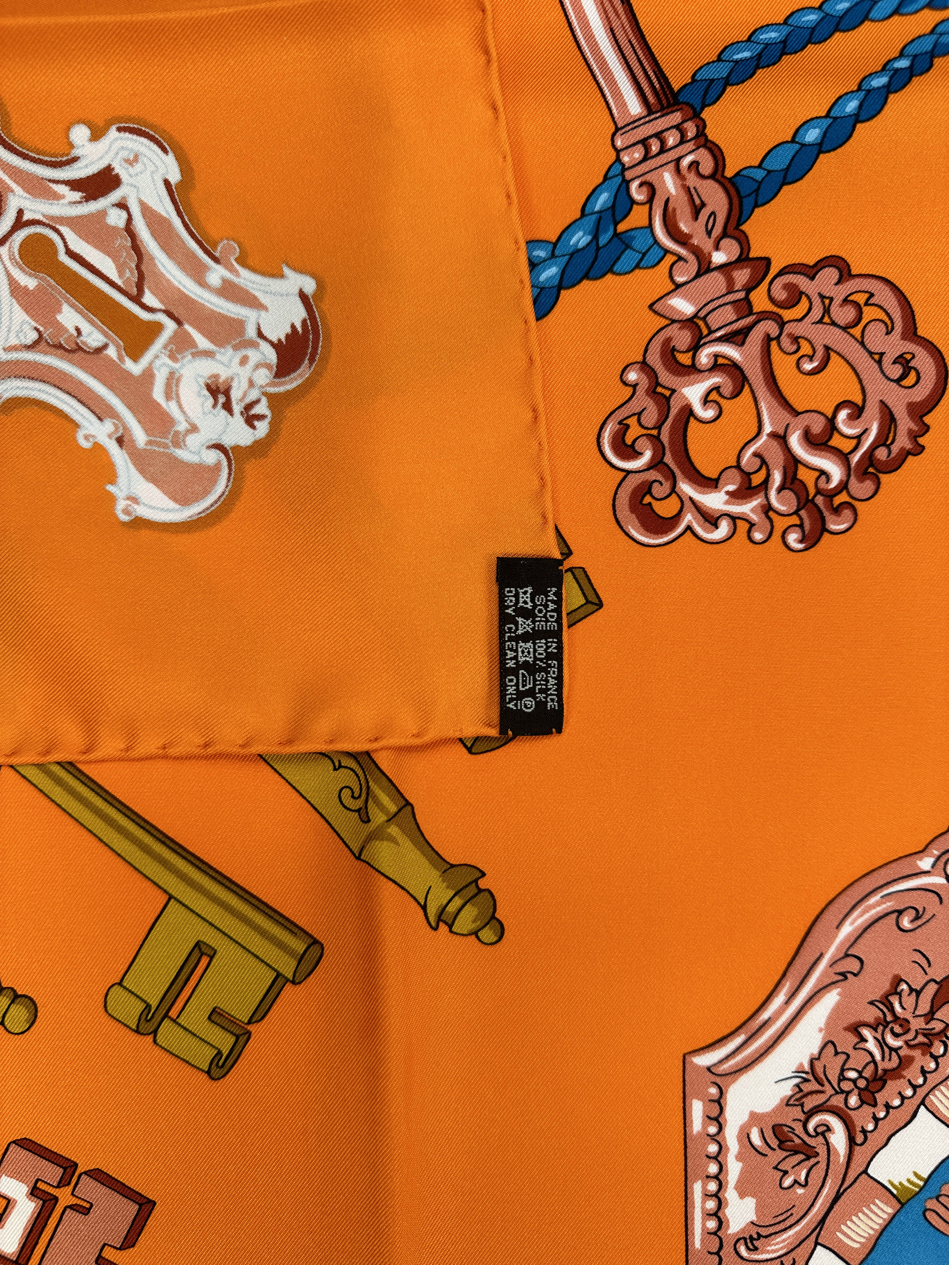 Hermès Les Cles Silk 140