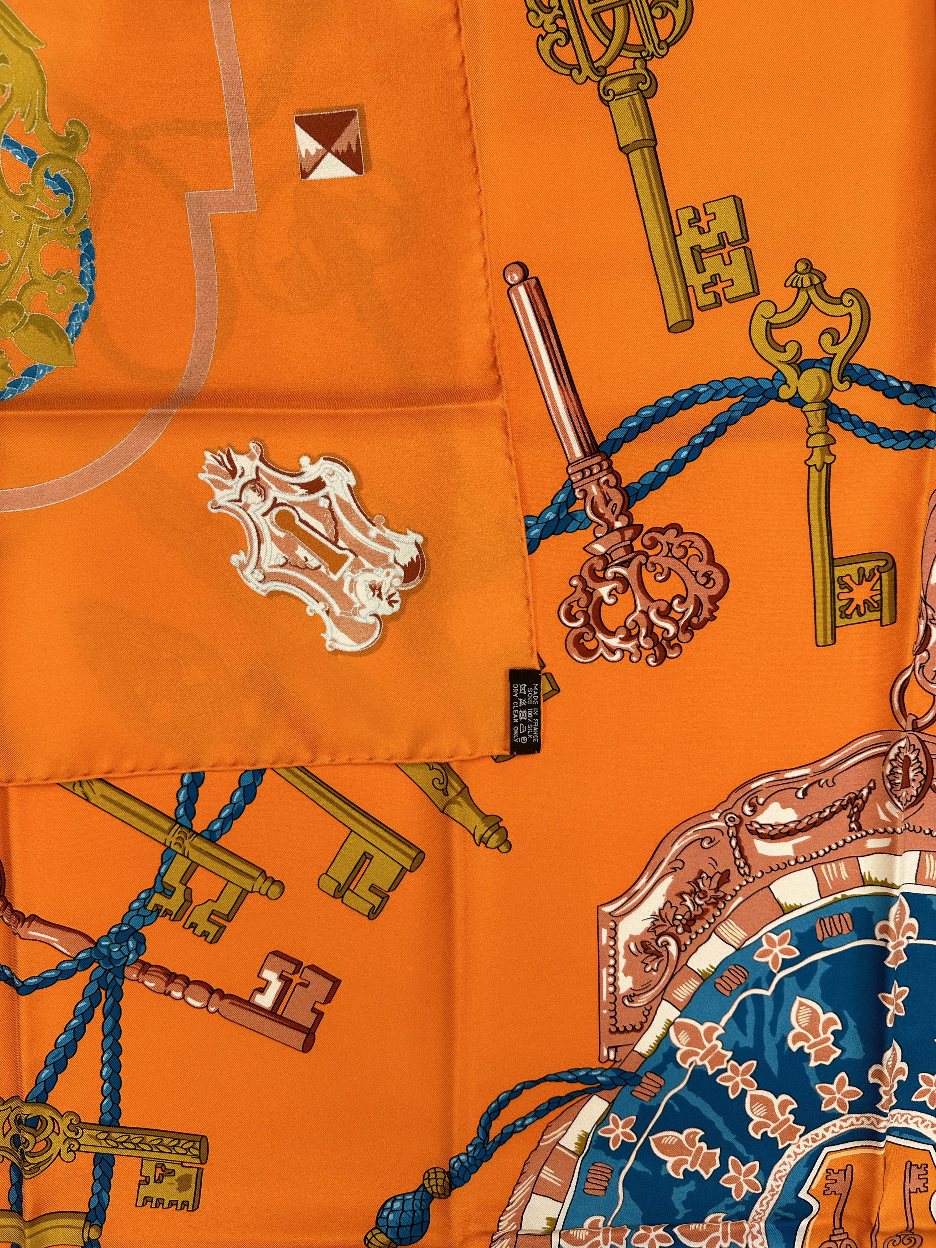 Hermès Les Cles Silk 140