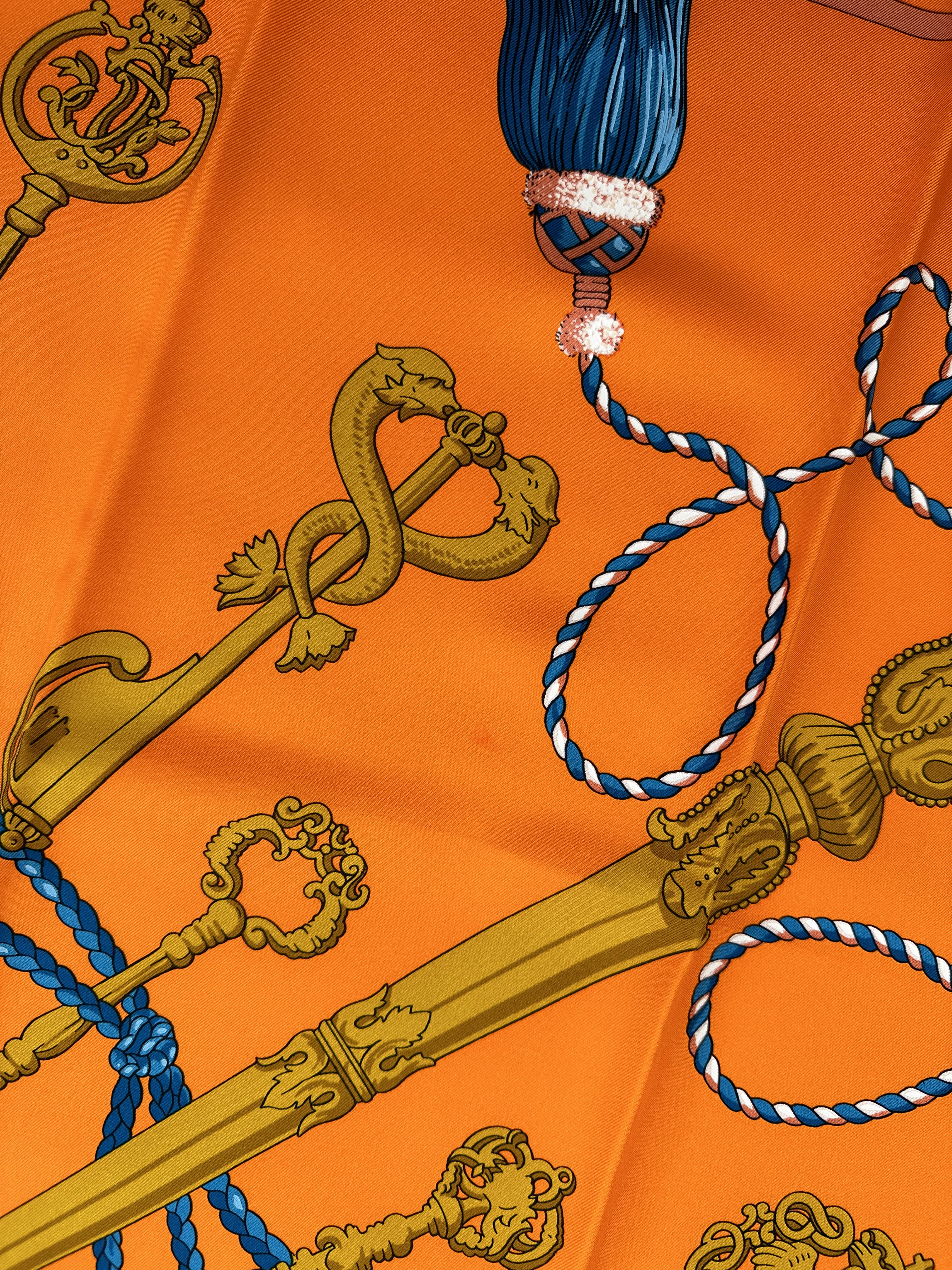 Hermès Les Cles Silk 140
