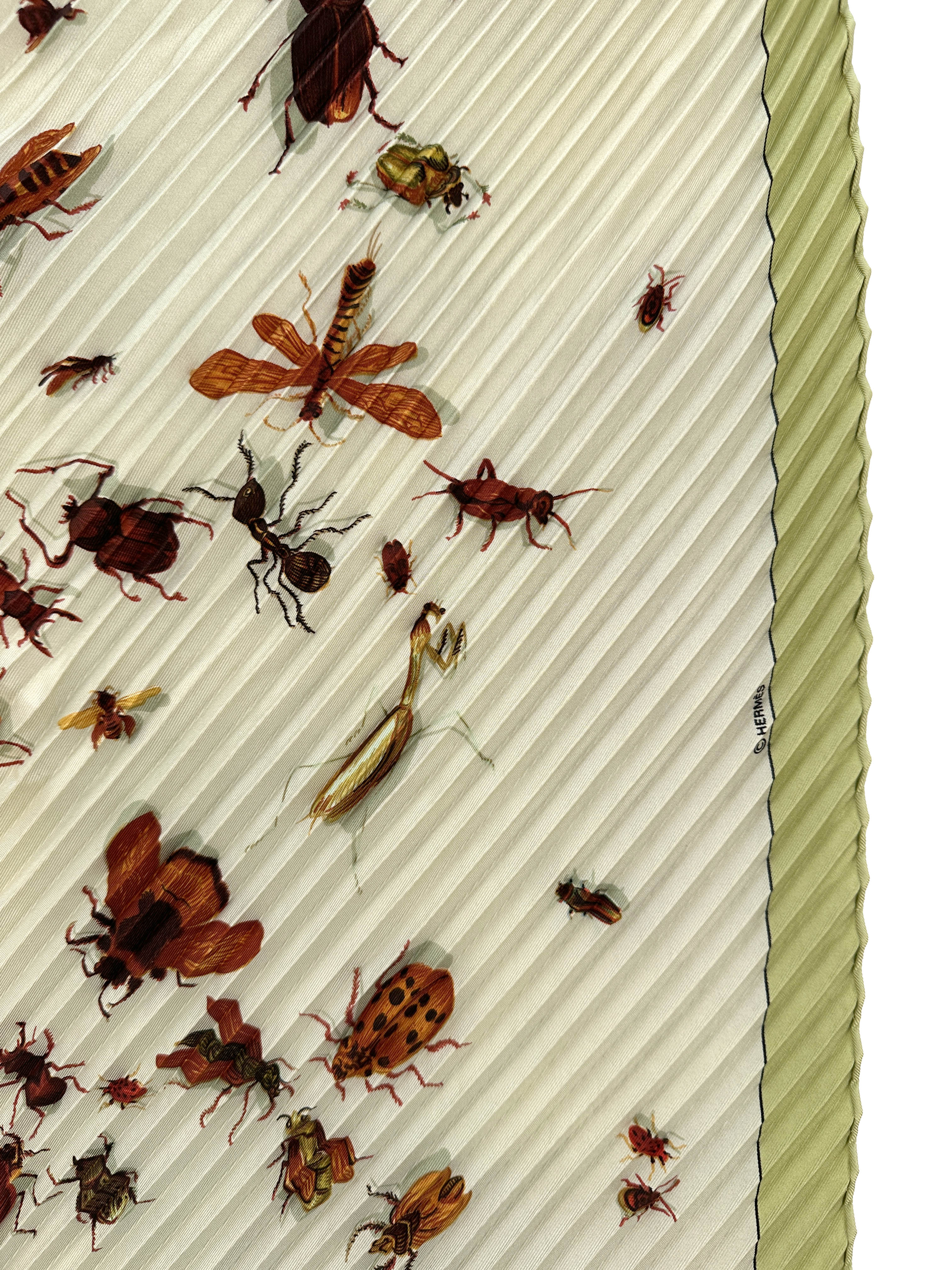 Hermès Les Insects Plissé 90
