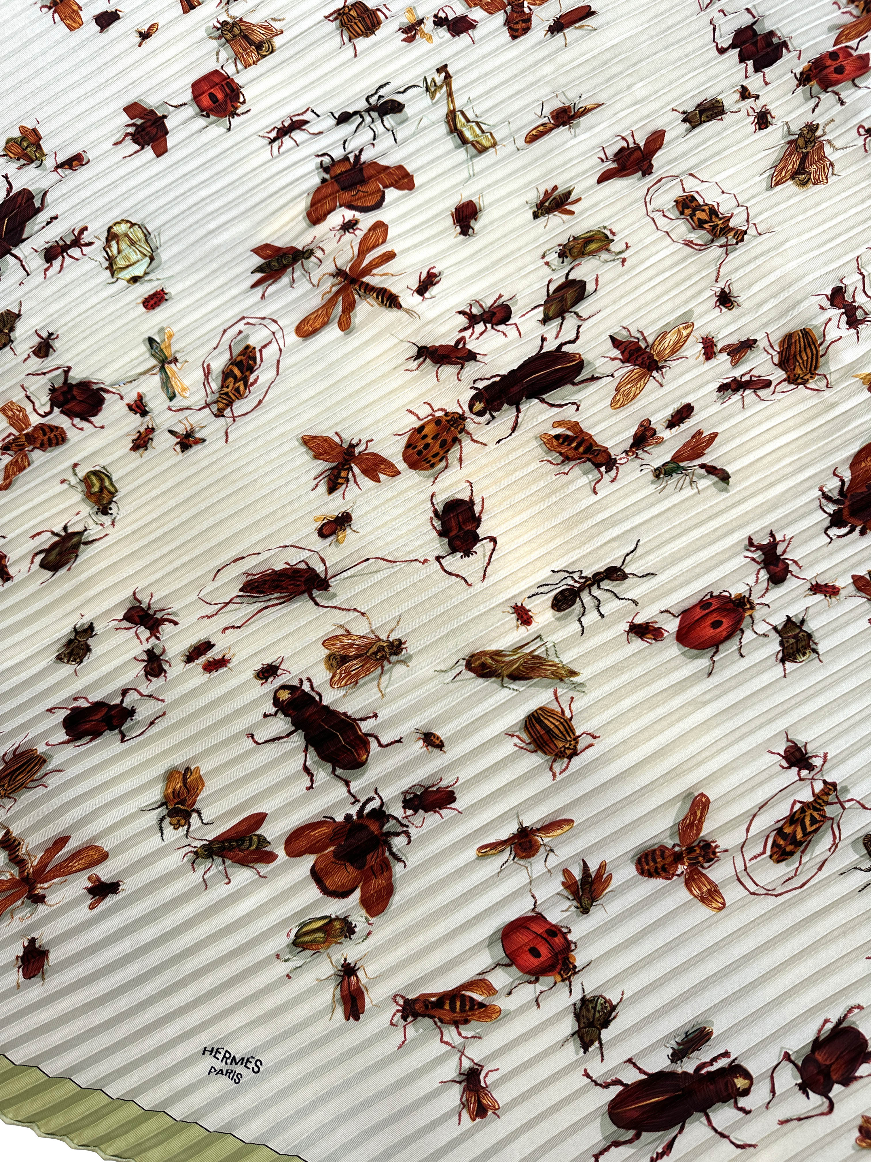 Hermès Les Insects Plissé 90
