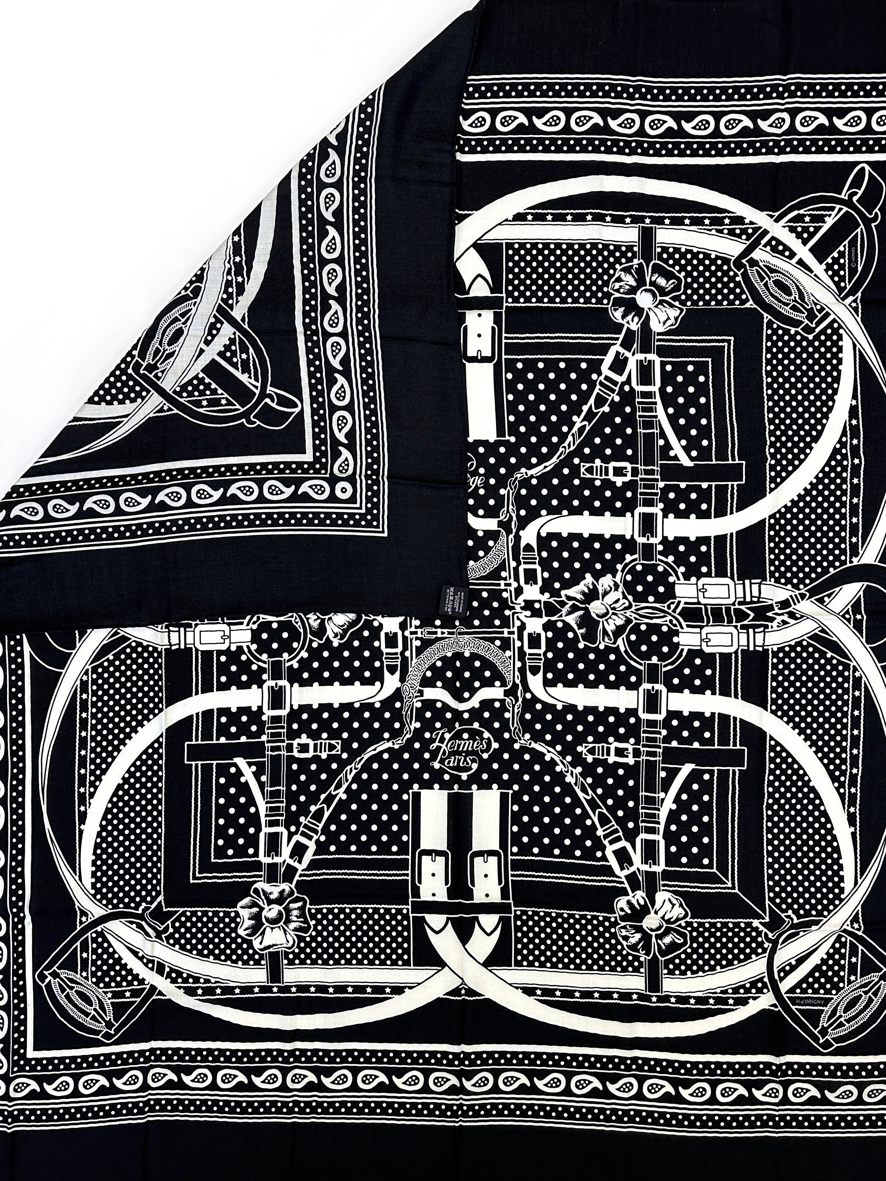 Hermès Grand Manege Bandana Cashmere Silk 140