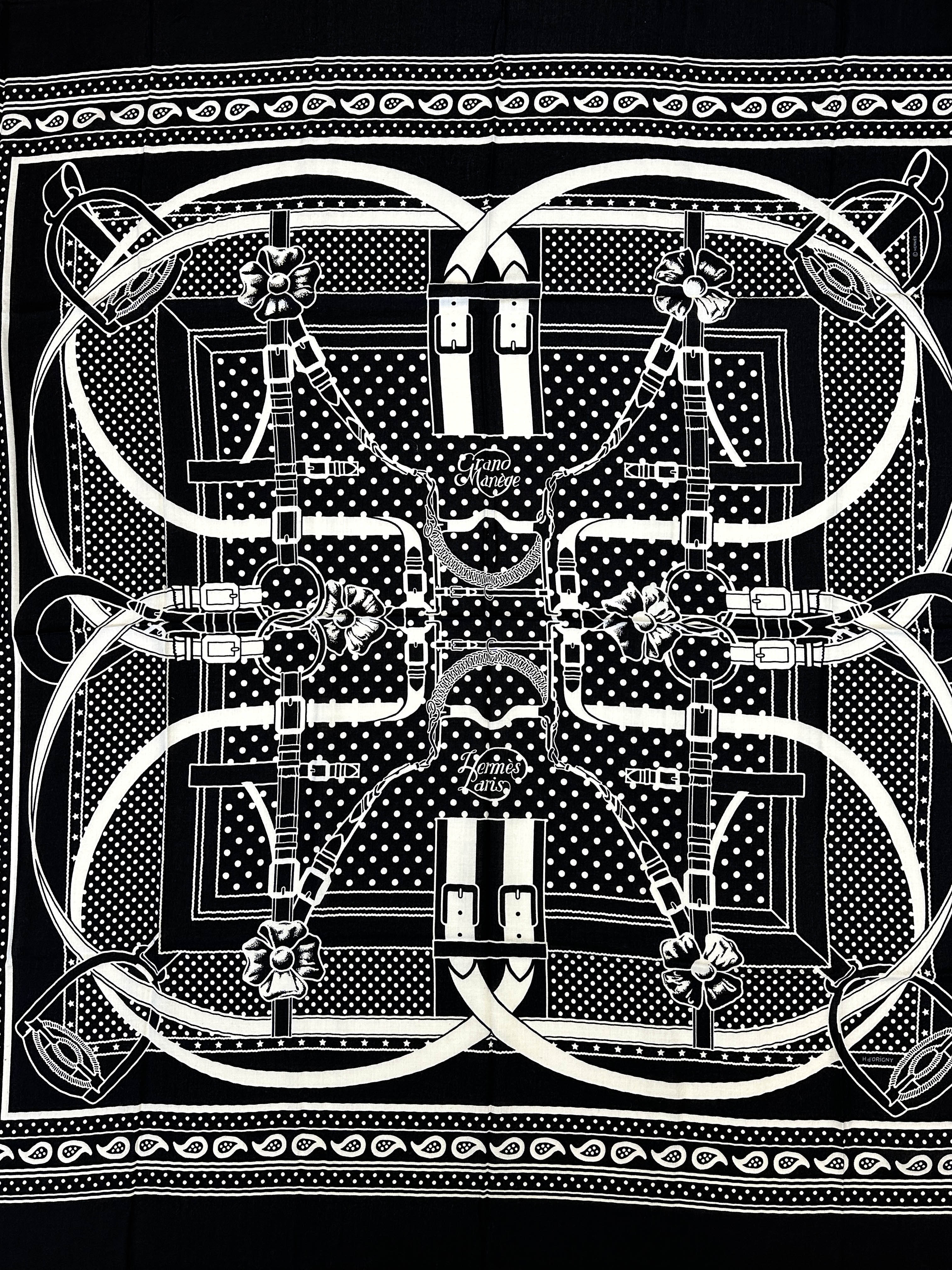 Hermès Grand Manege Bandana Cashmere Silk 140