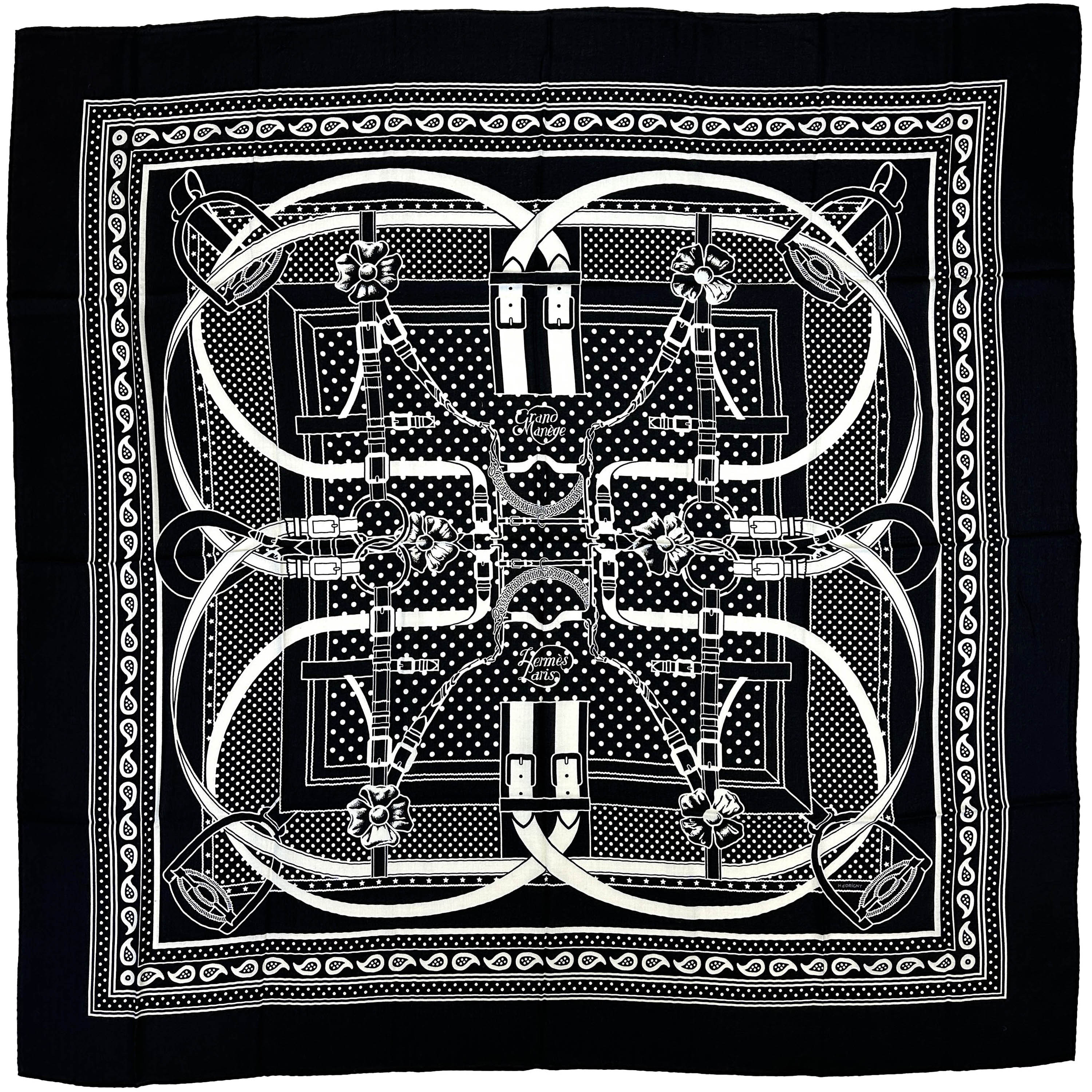 Hermès Grand Manege Bandana Cashmere Silk 140