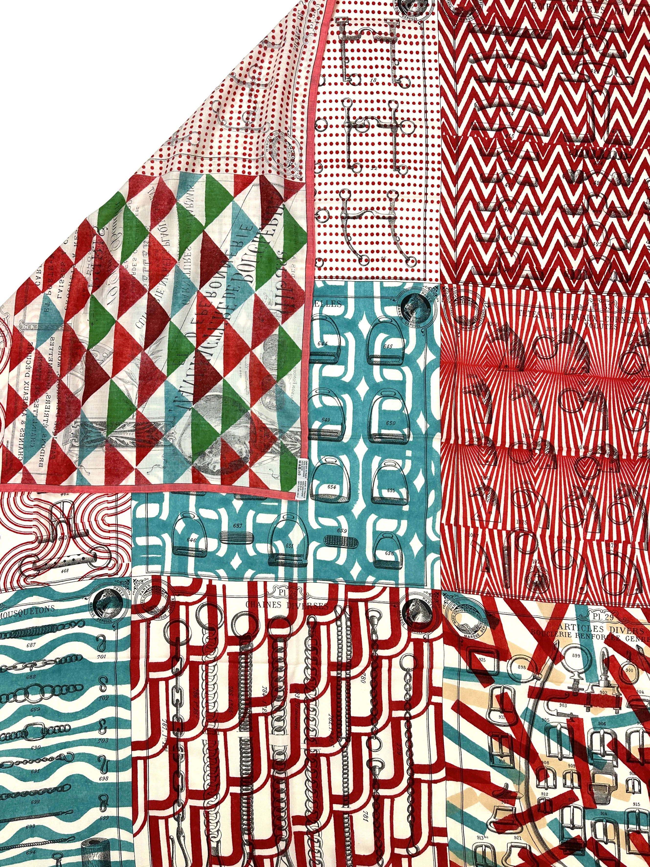 Hermès Manufacture de Boucleries Cashmere Silk 140
