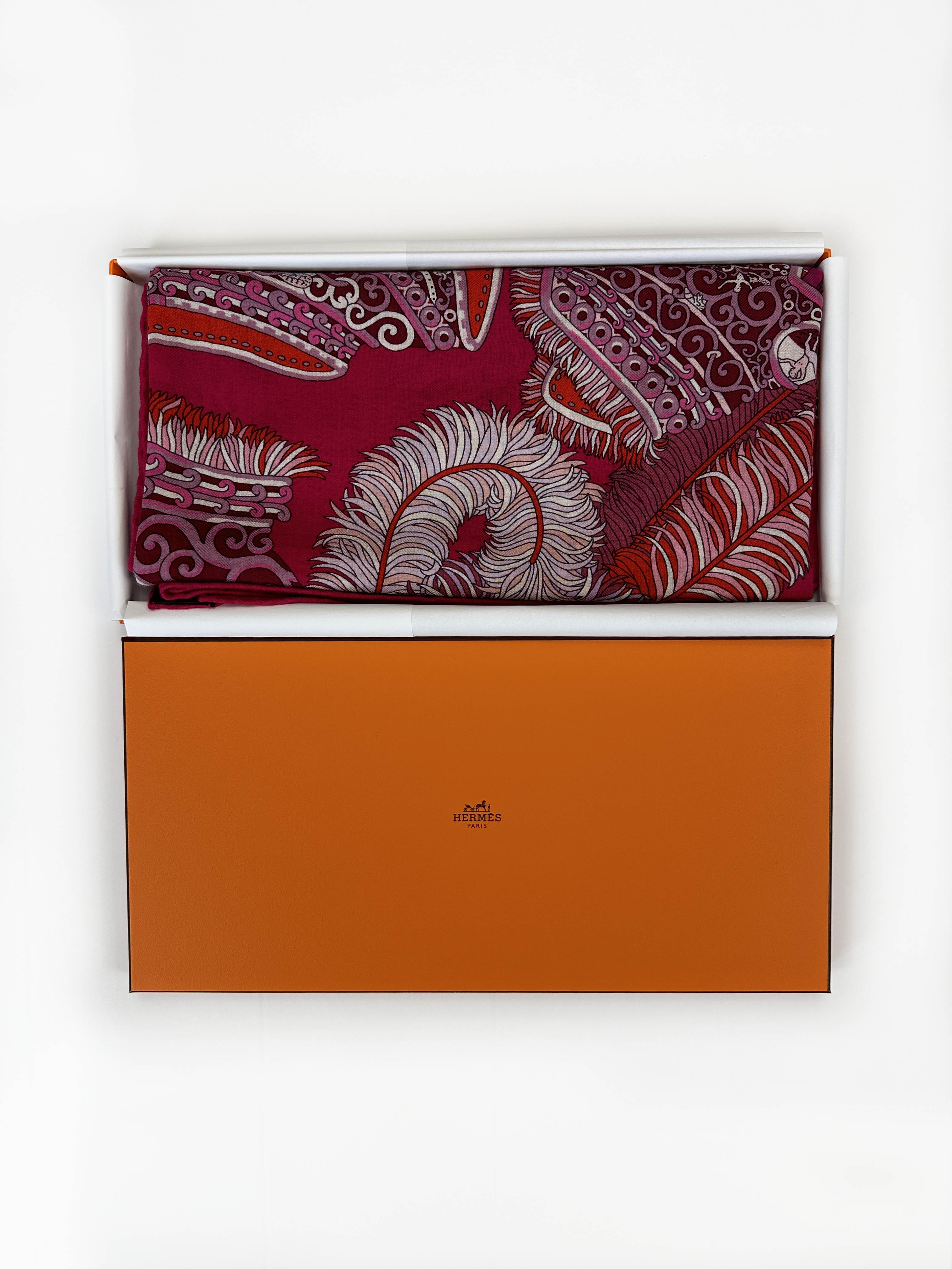 Hermès Sous L'Egide de Mars Cashmere Silk 140