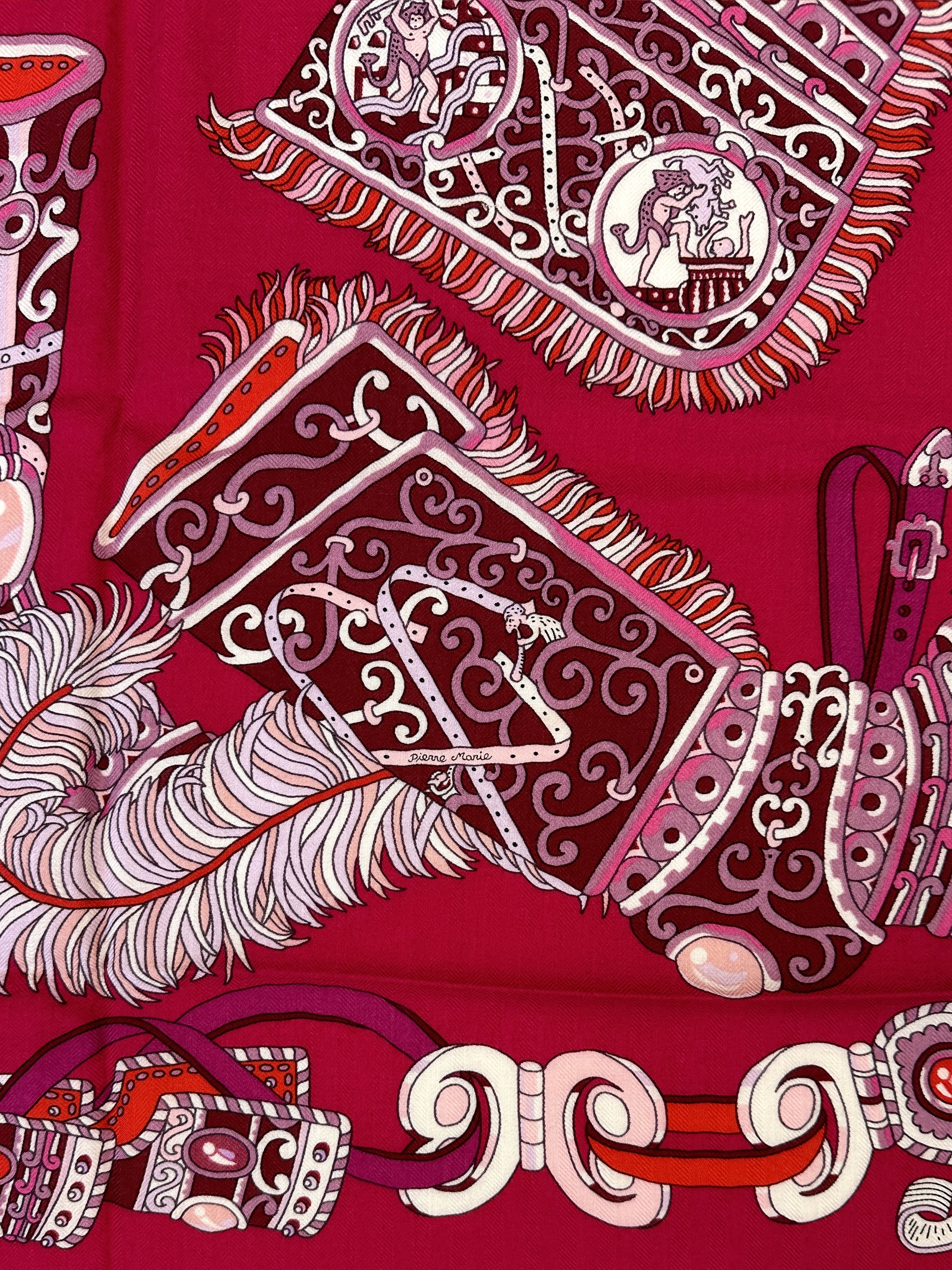 Hermès Sous L'Egide de Mars Cashmere Silk 140