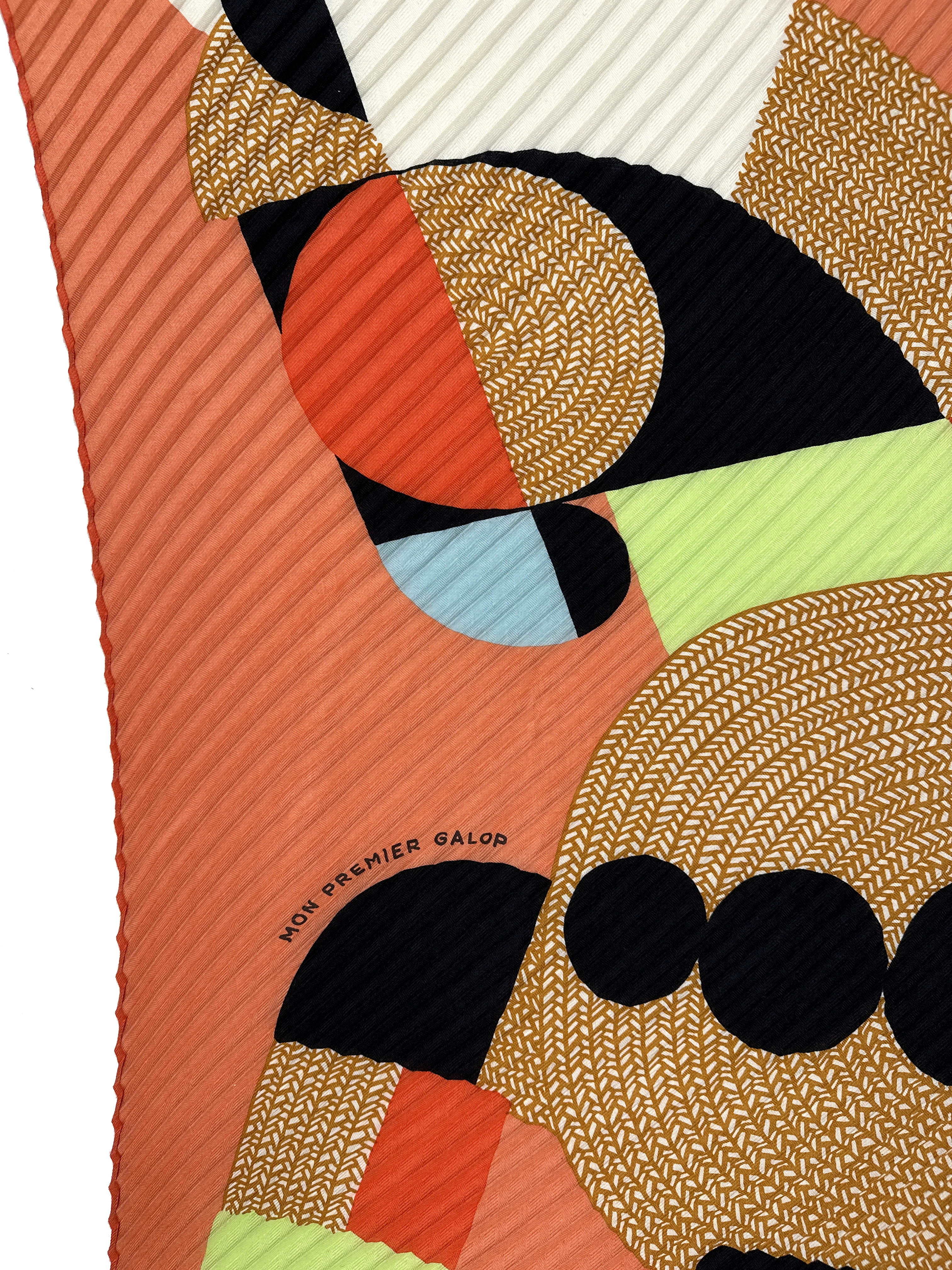 Hermès Mon Premier Galop Plissé Cashmere Silk 140