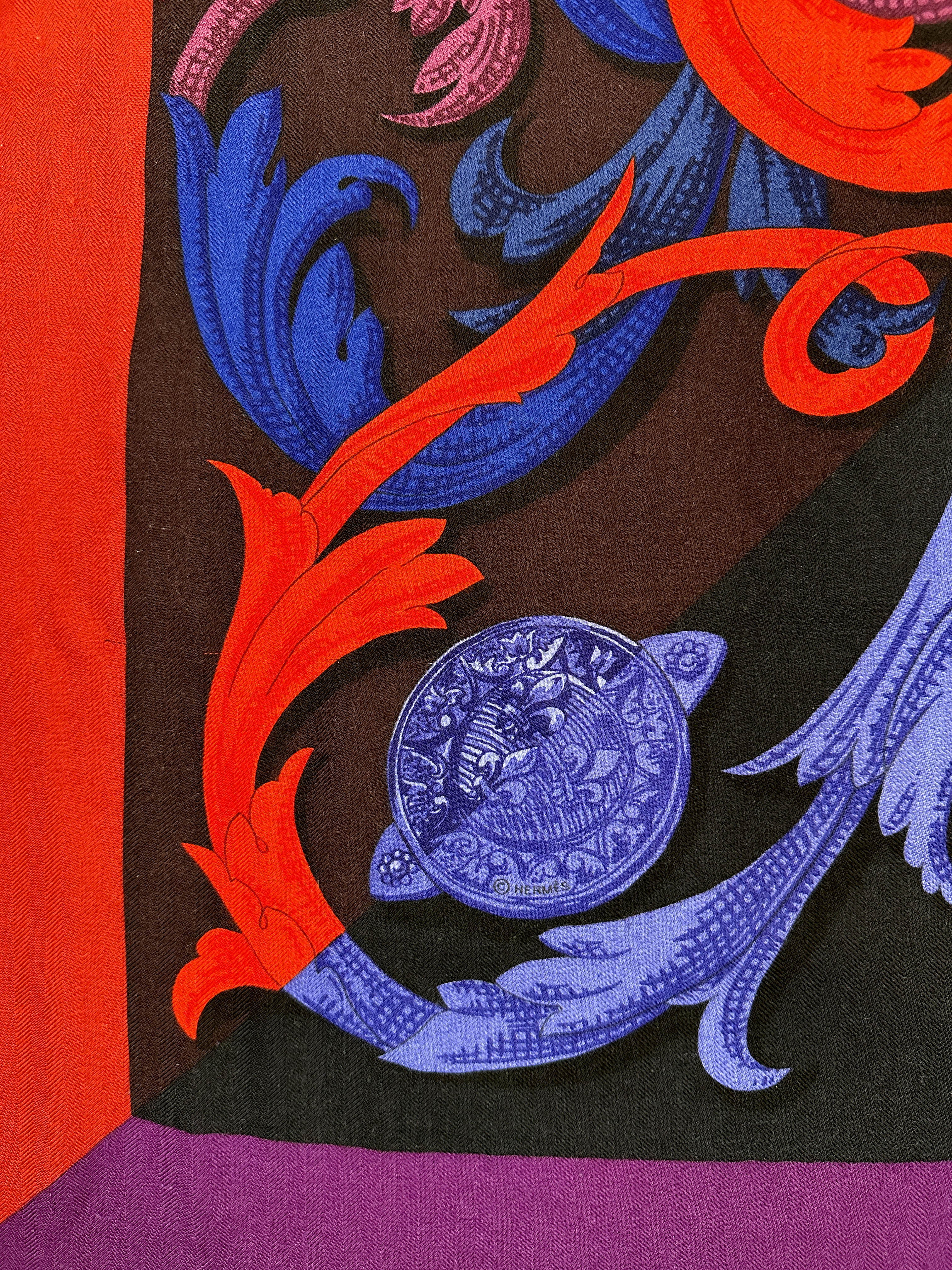 Hermès Mors à la Connétable Cashmere Silk 140