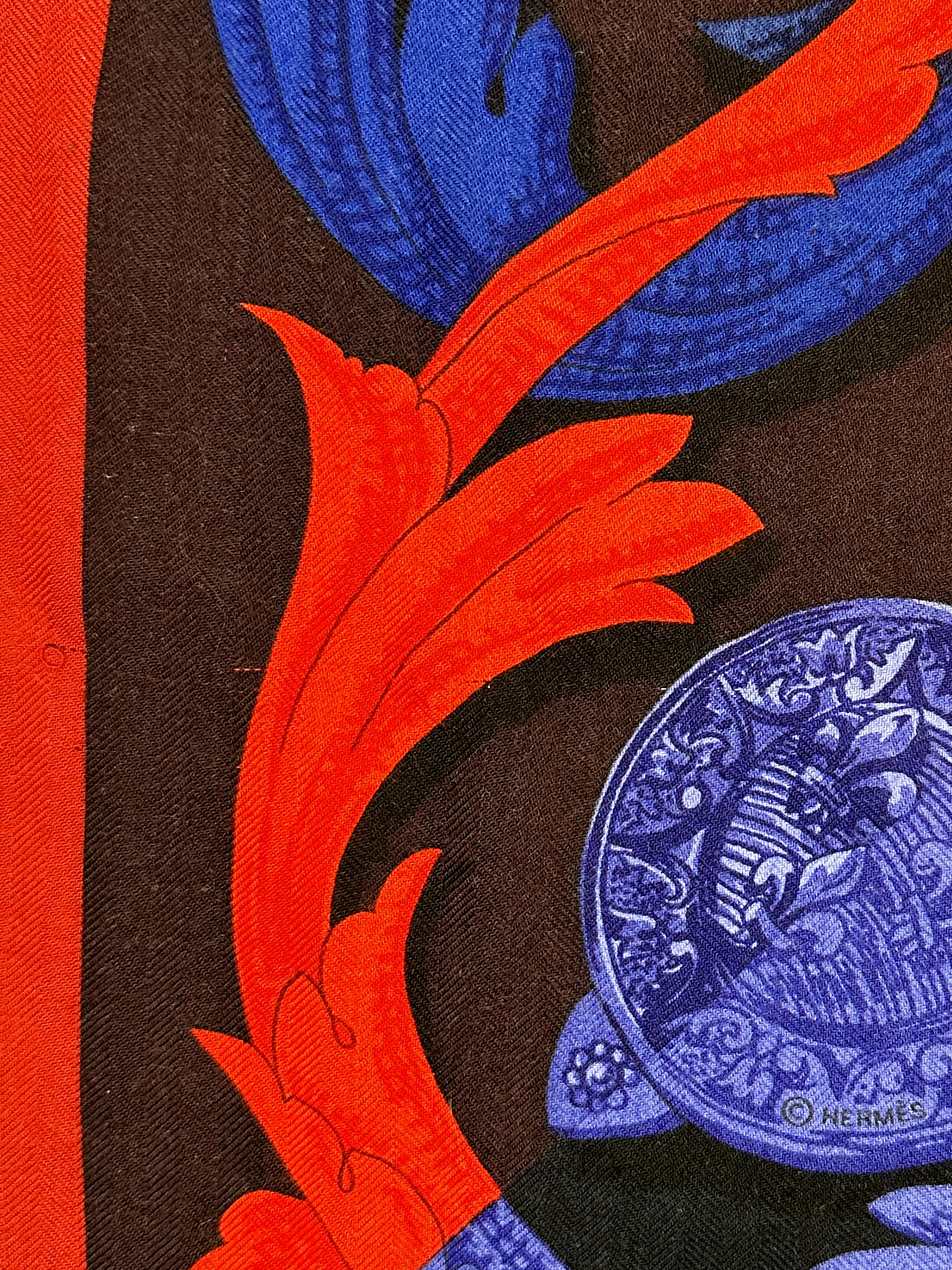 Hermès Mors à la Connétable Cashmere Silk 140