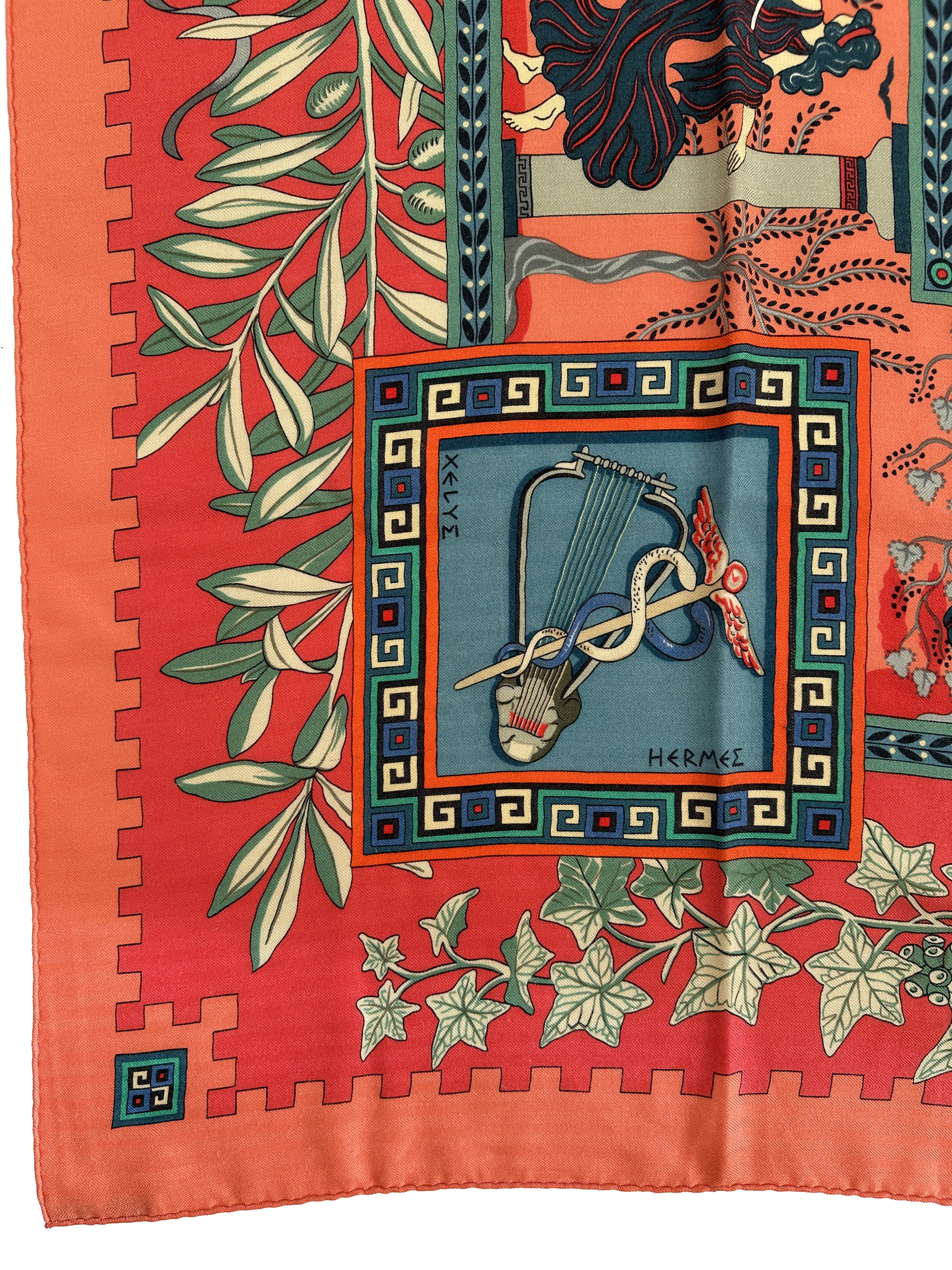 Hermès Musique des Dieux Cashmere Silk 140