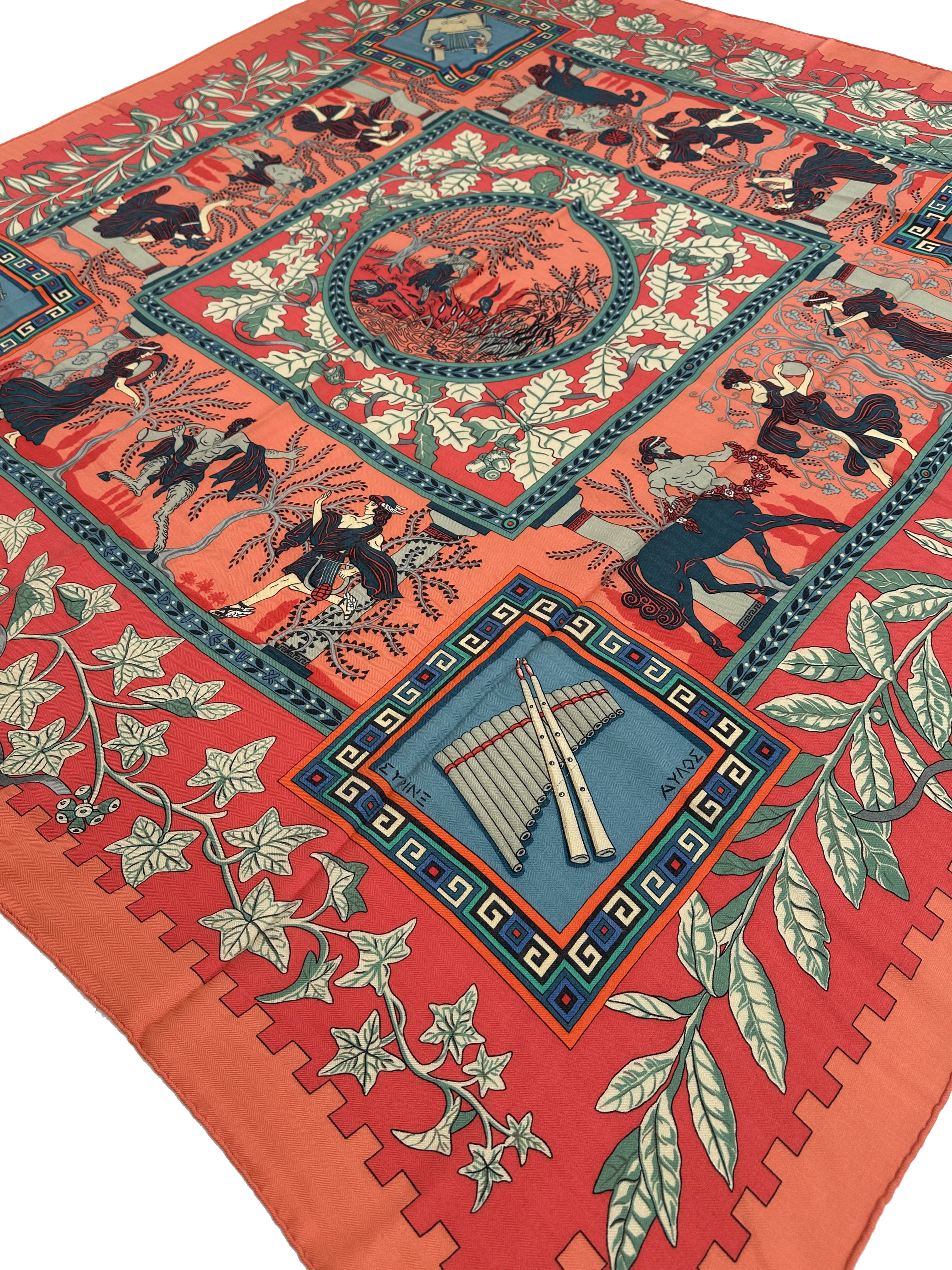 Hermès Musique des Dieux Cashmere Silk 140