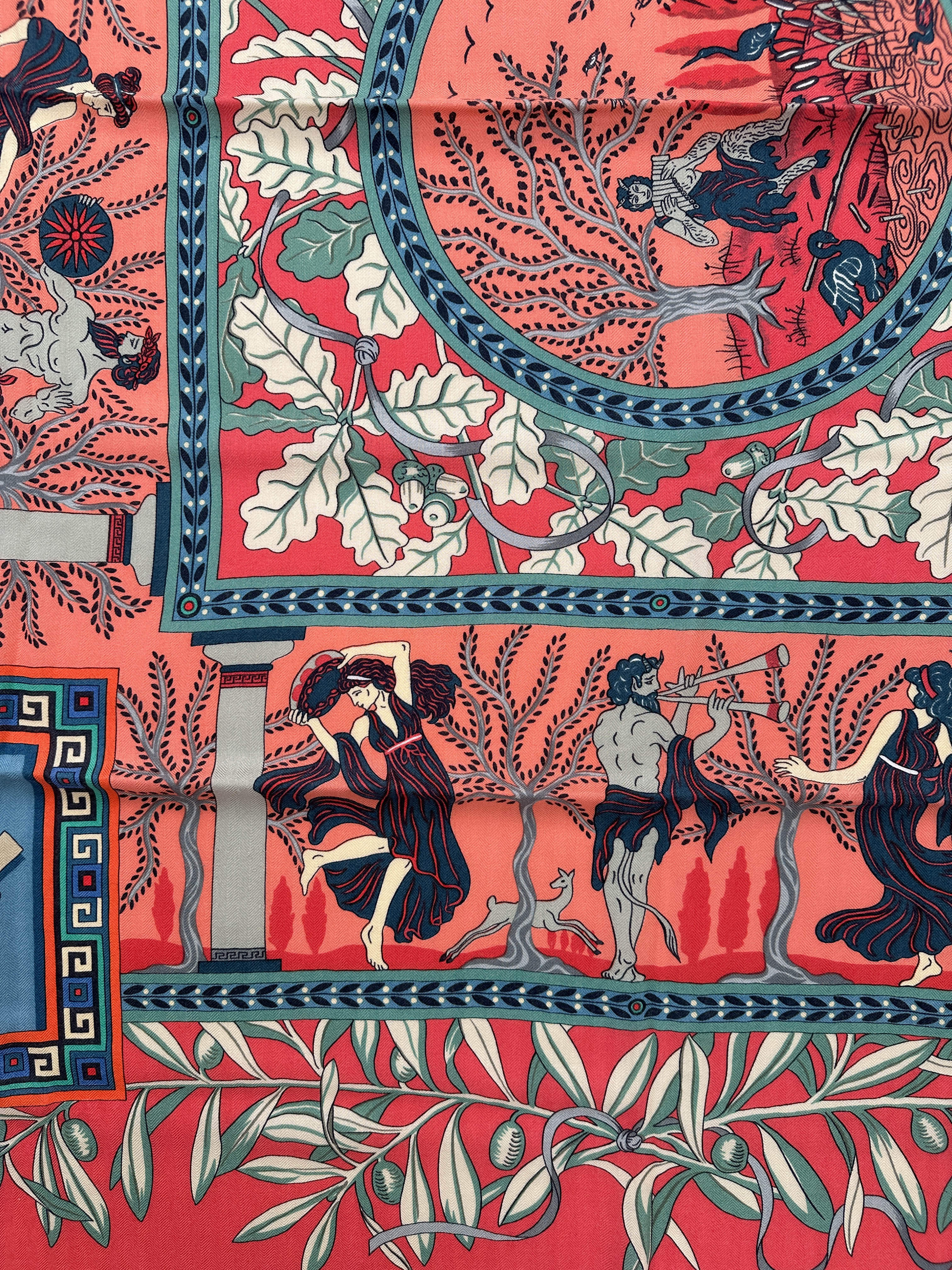 Hermès Musique des Dieux Cashmere Silk 140