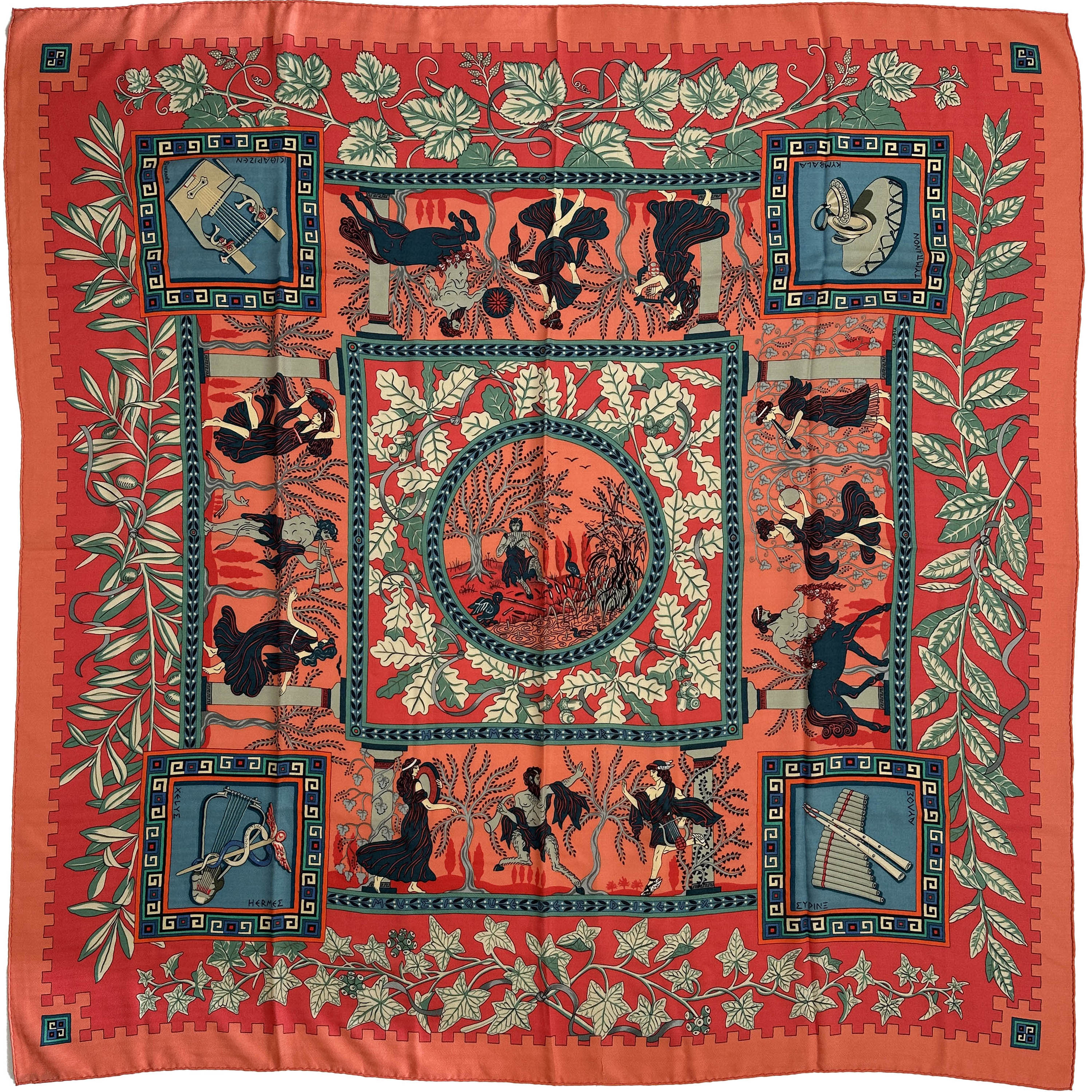 Hermès Musique des Dieux Cashmere Silk 140