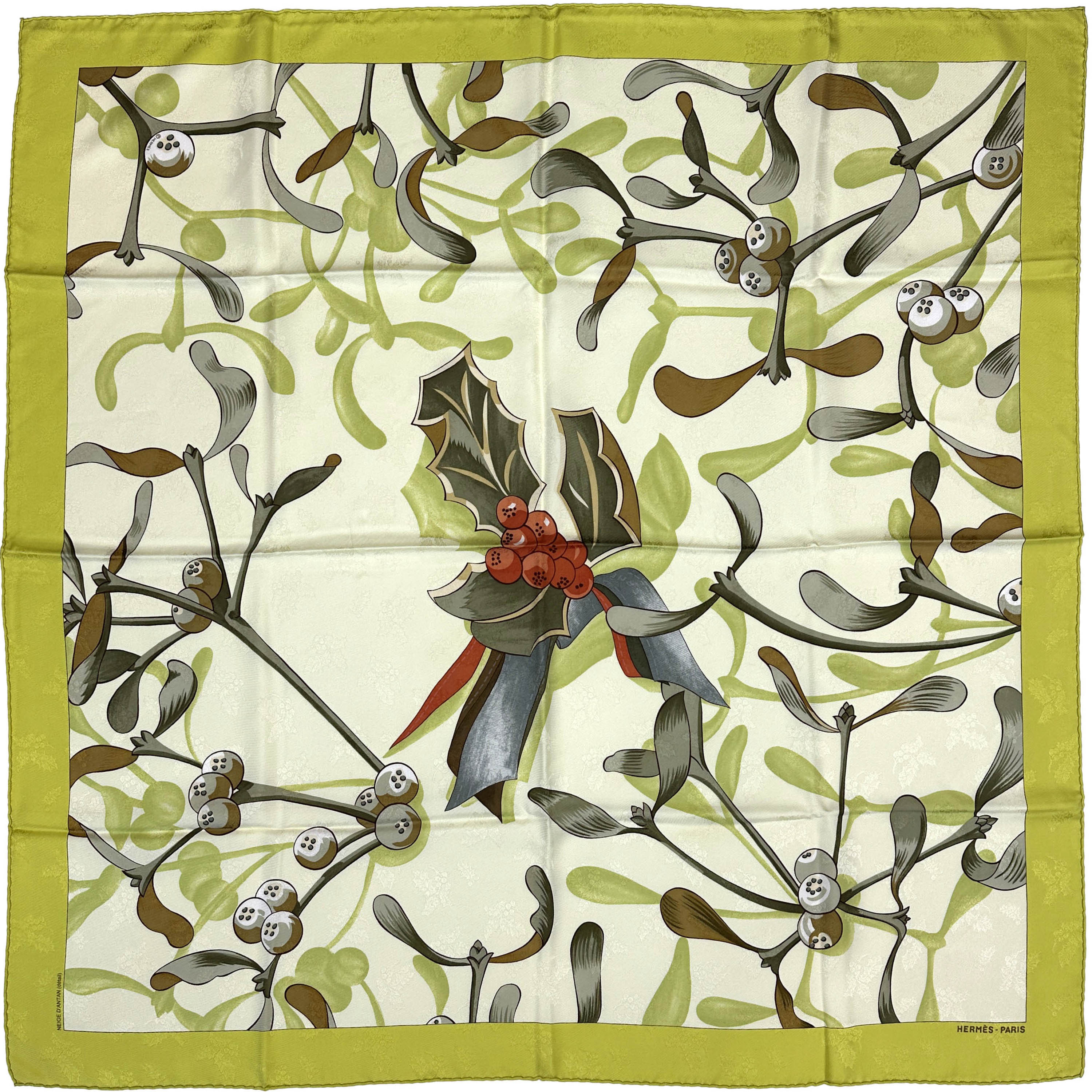 Hermès Neige d'Antan II (Detail) Jacquard 90