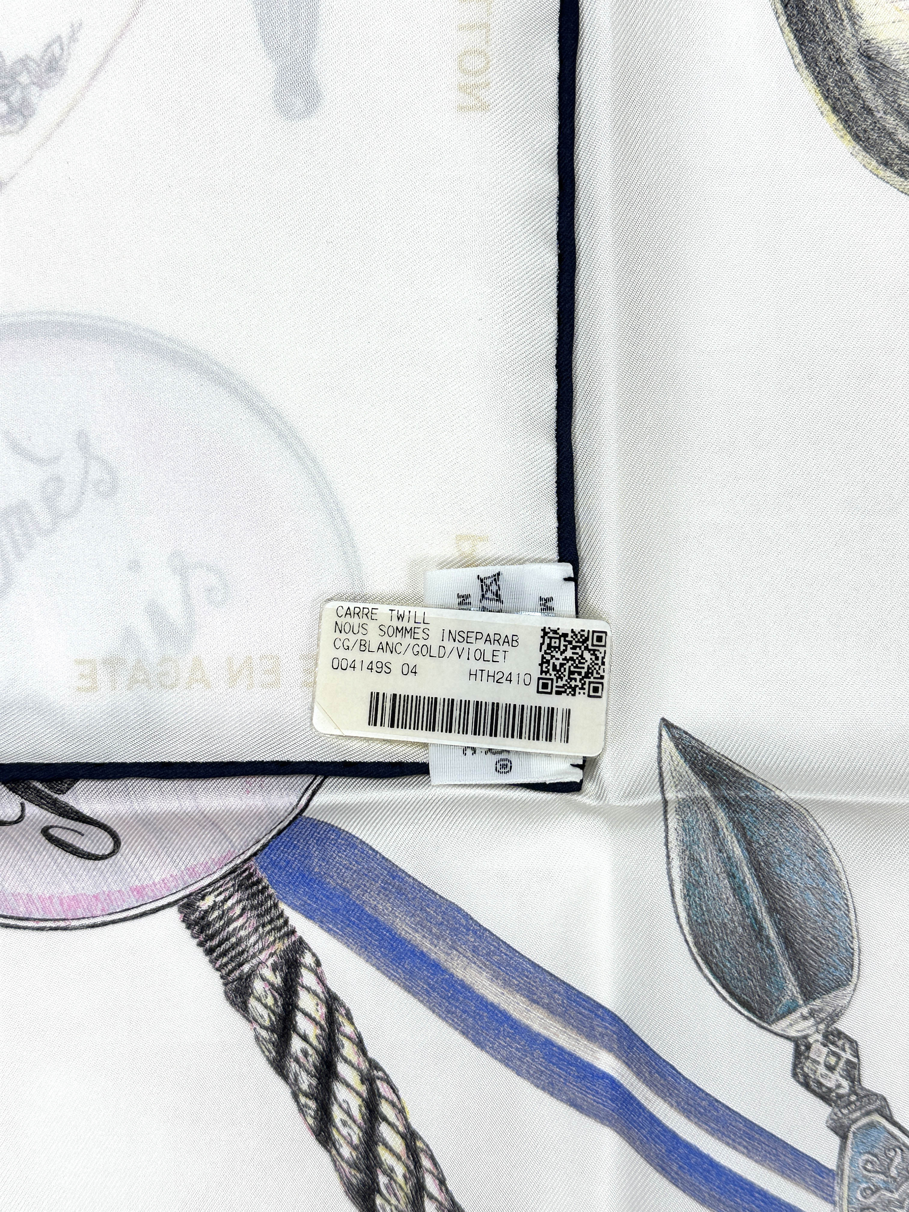 Hermès Nous Sommes Inseparables 90