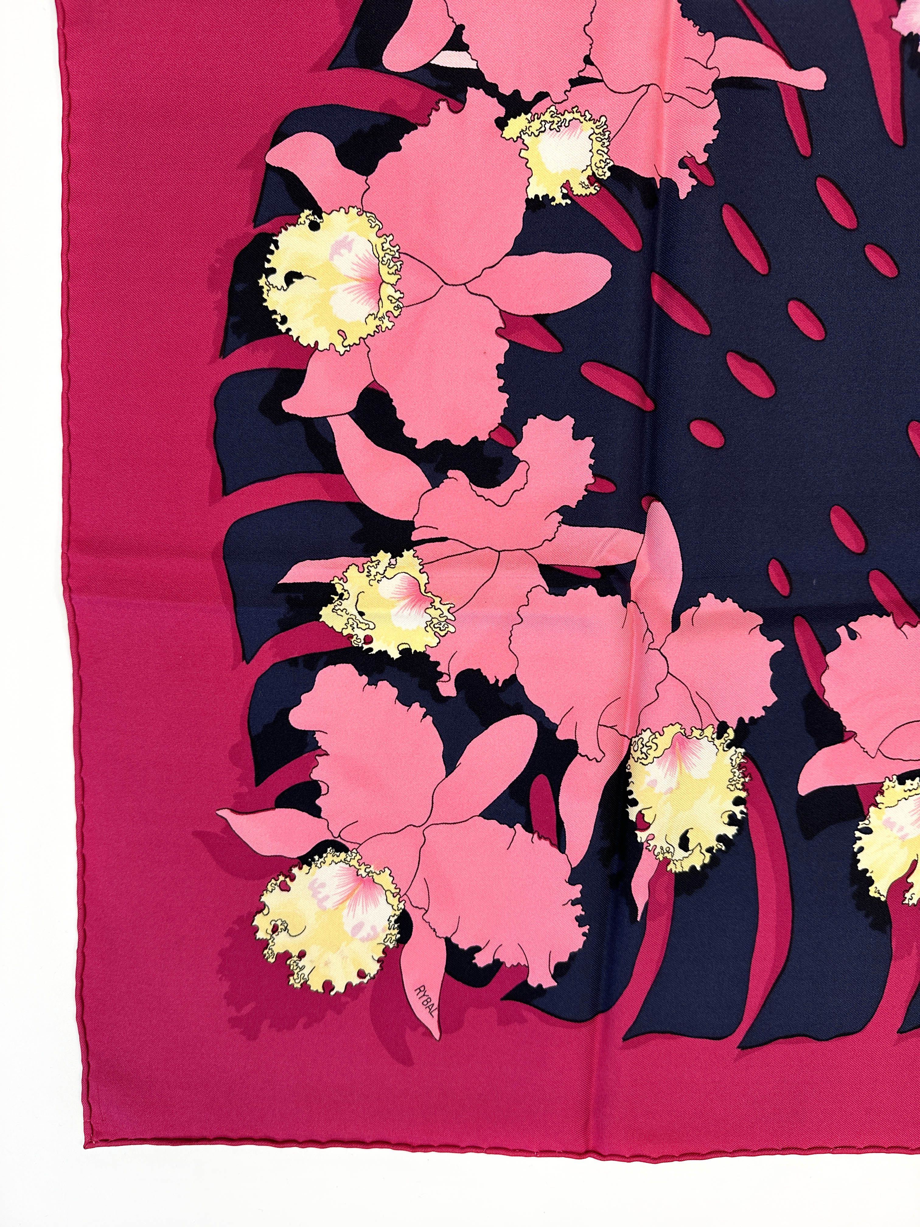 Hermès Les Orchidées 90