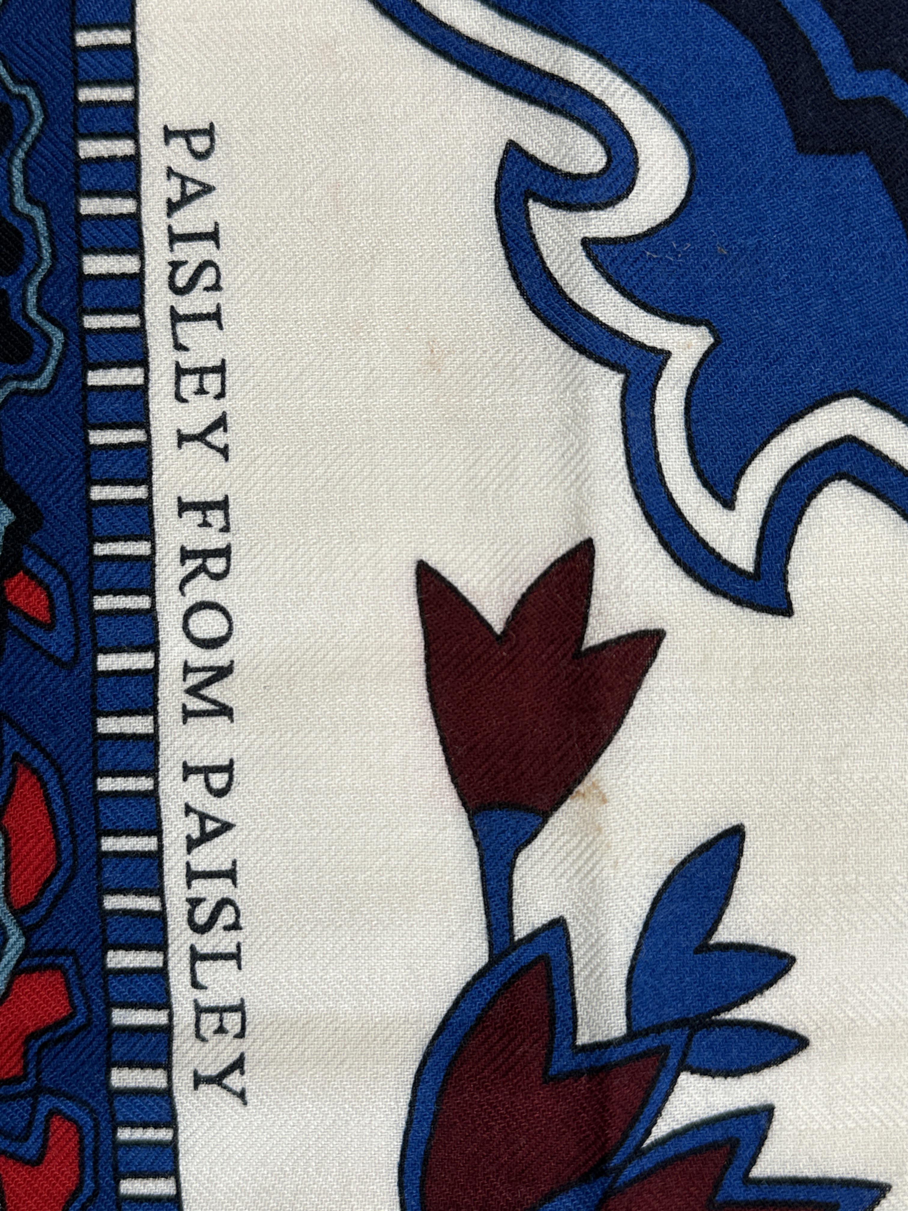 Hermès Paisley From Paisley Cashmere Silk 140