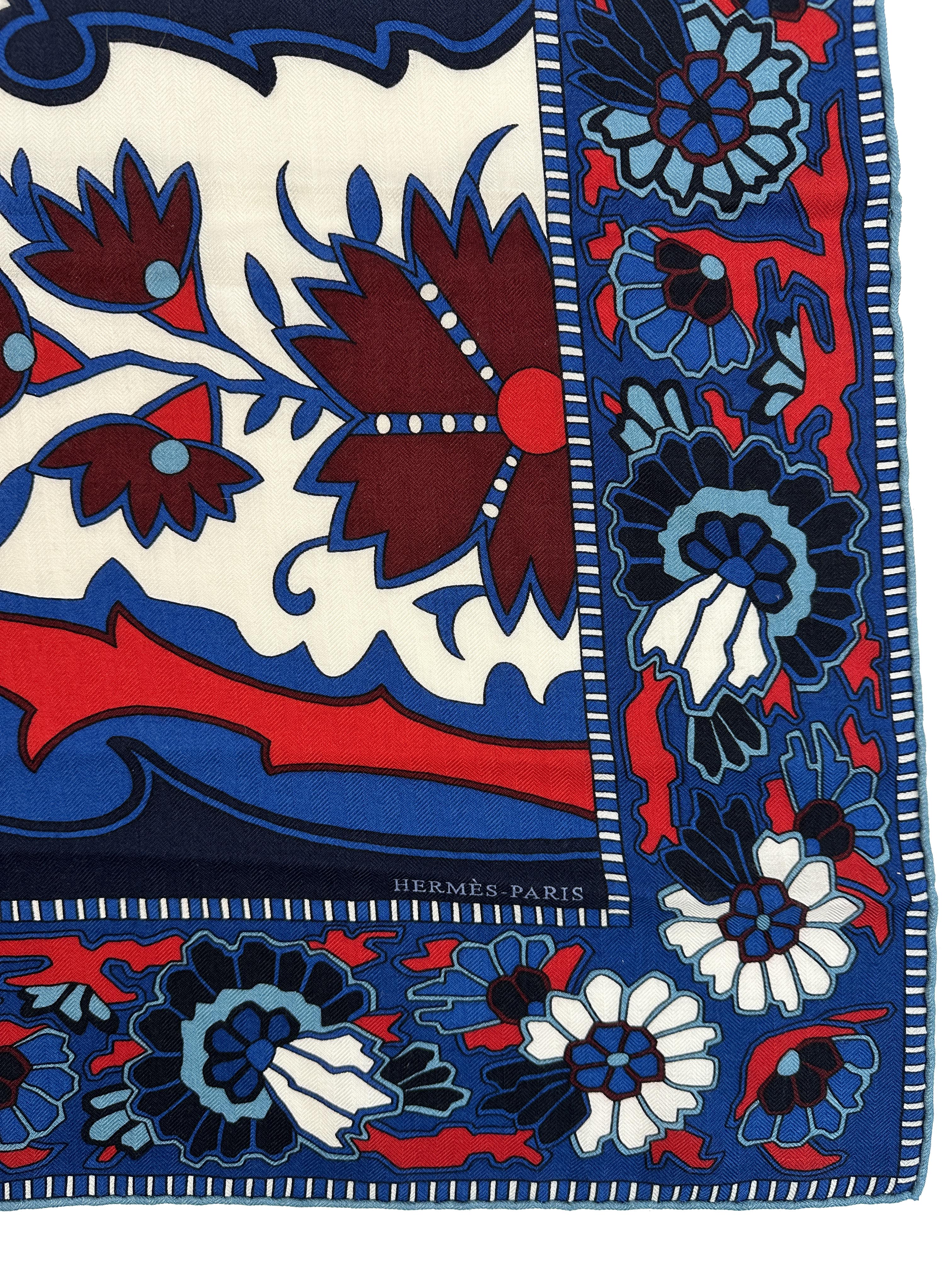 Hermès Paisley From Paisley Cashmere Silk 140