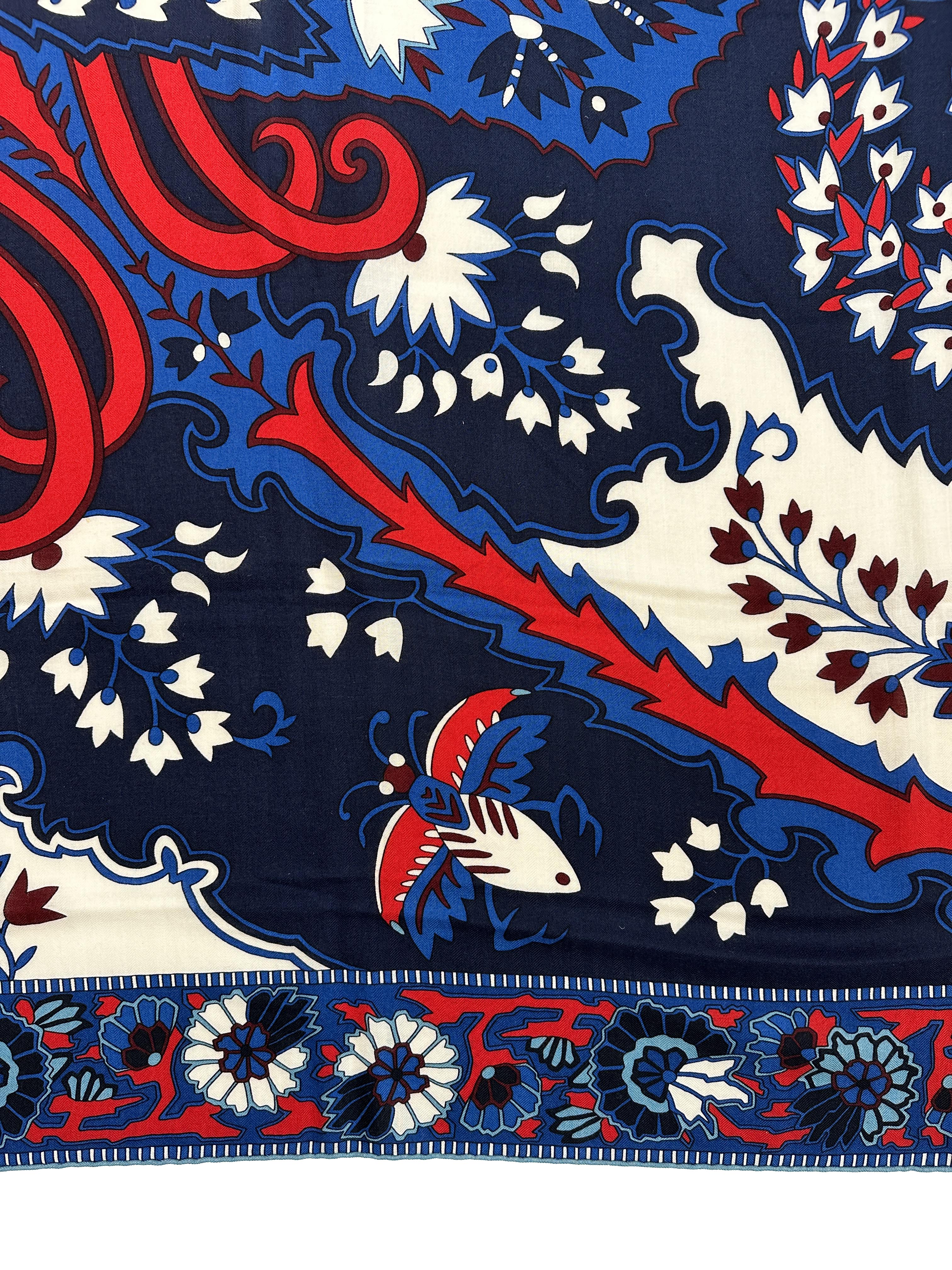 Hermès Paisley From Paisley Cashmere Silk 140