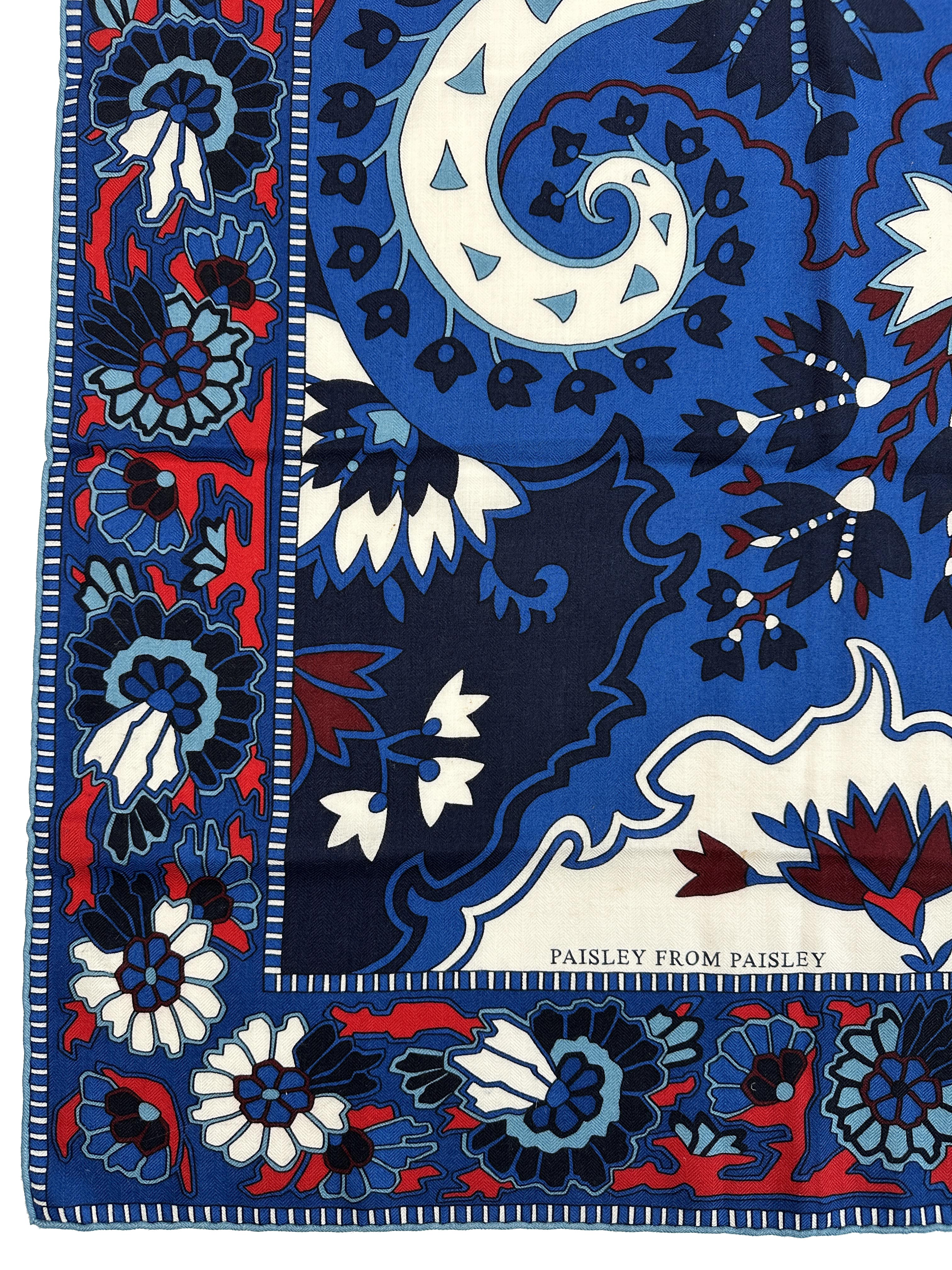 Hermès Paisley From Paisley Cashmere Silk 140