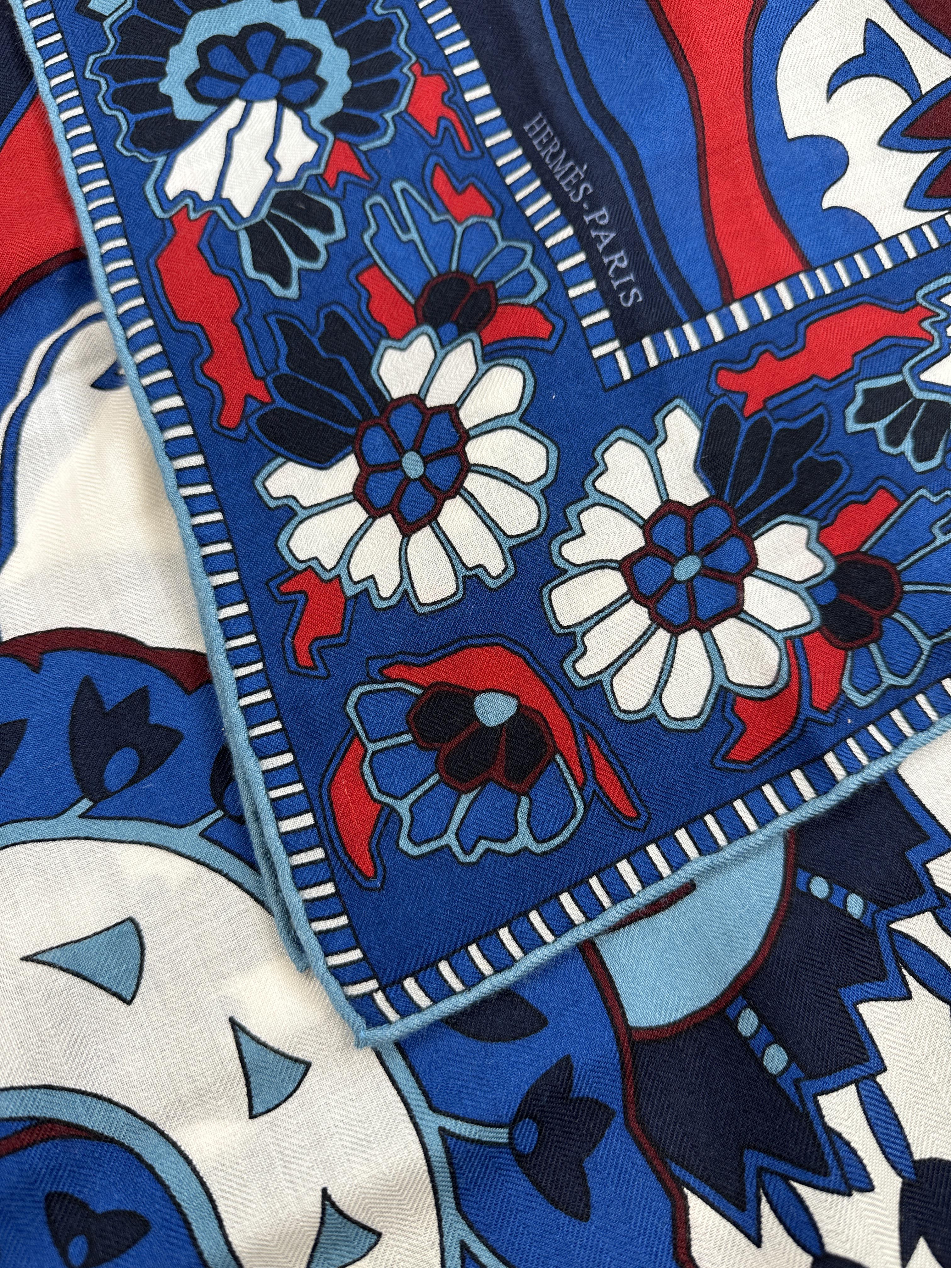 Hermès Paisley From Paisley Cashmere Silk 140