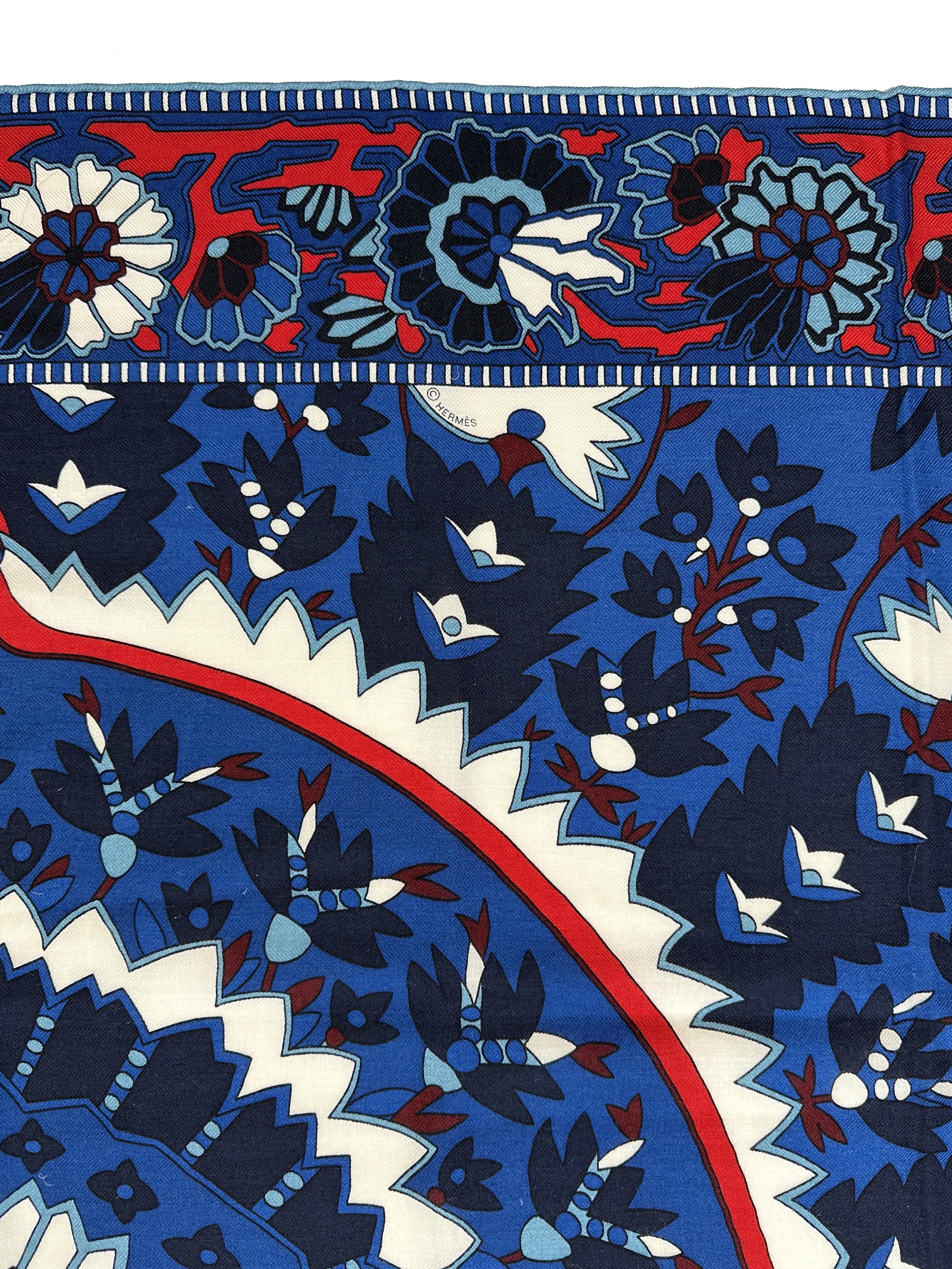 Hermès Paisley From Paisley Cashmere Silk 140