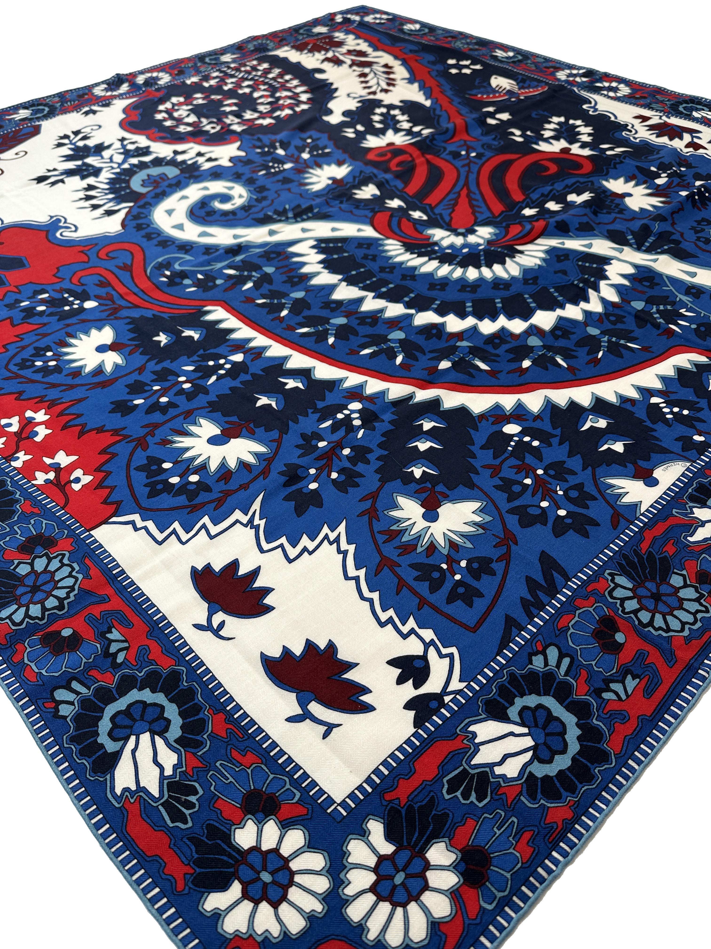 Hermès Paisley From Paisley Cashmere Silk 140