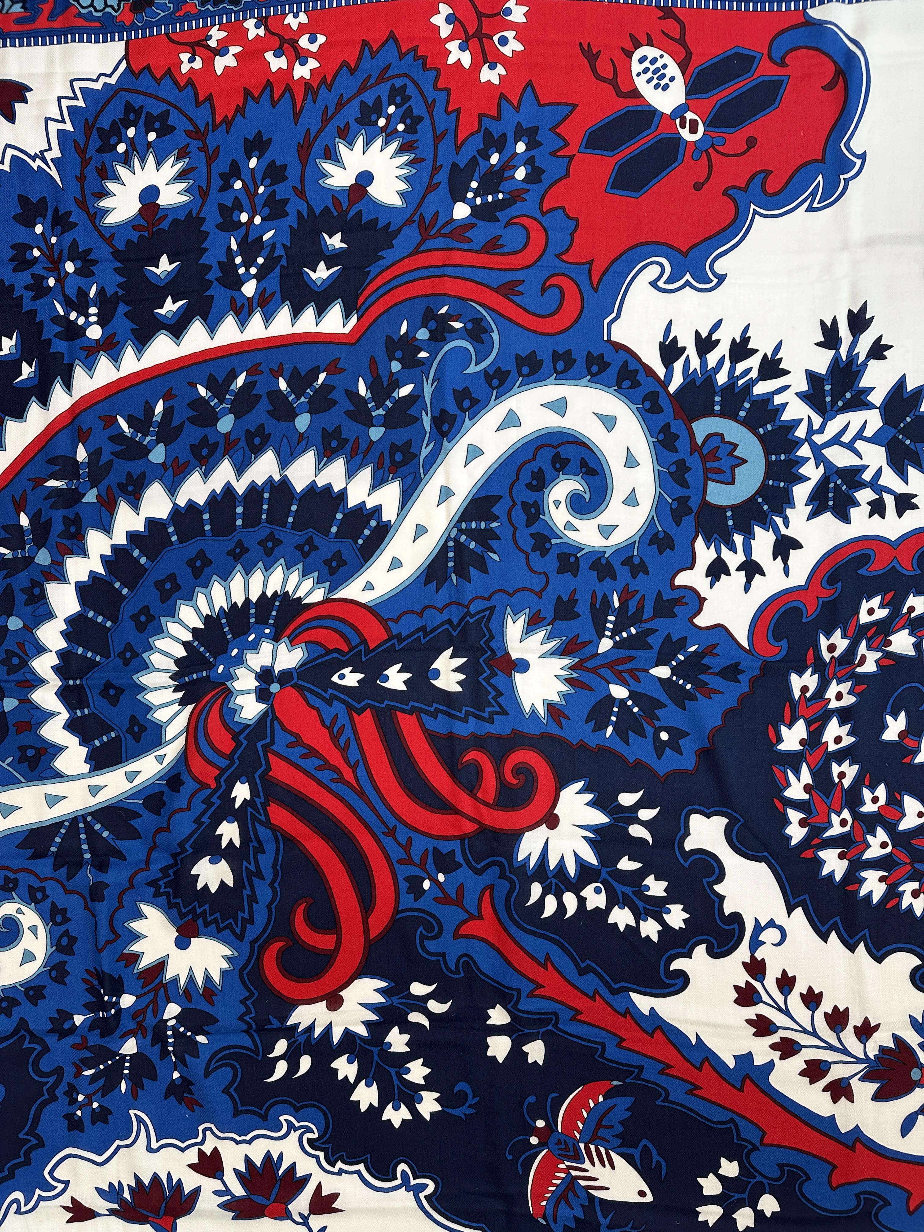Hermès Paisley From Paisley Cashmere Silk 140