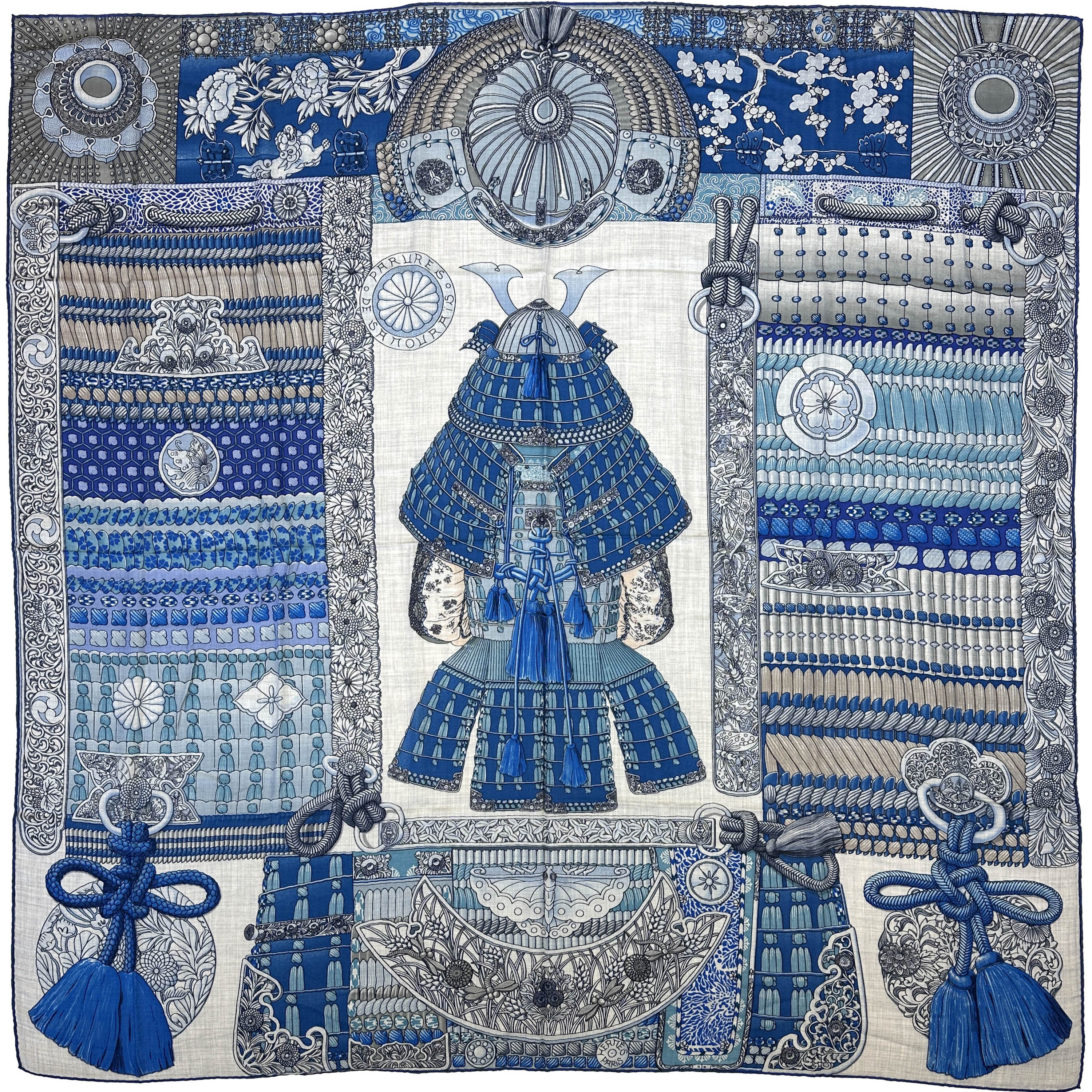 Hermès Parures de Samourais Cashmere Silk 140