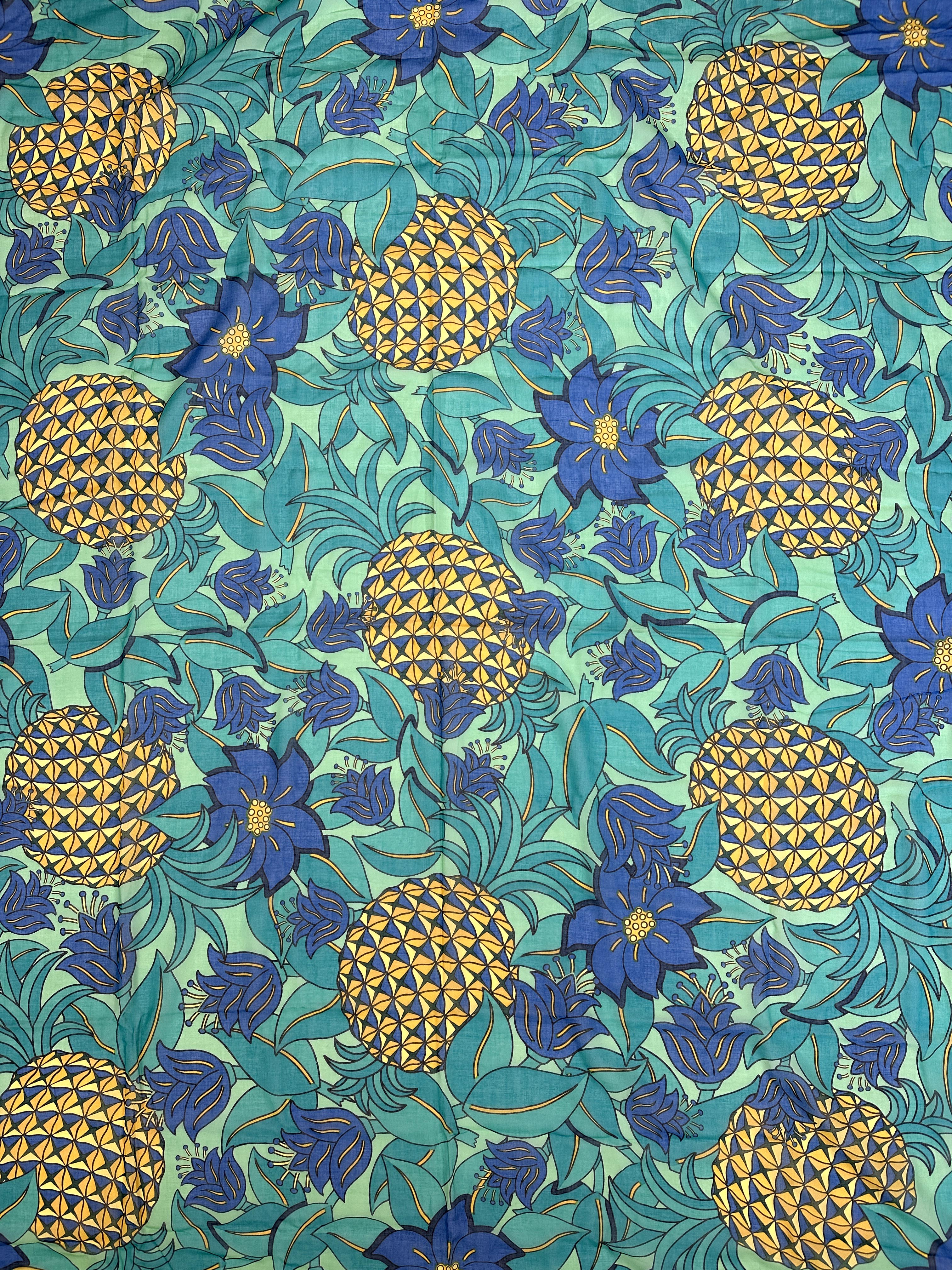 Hermès Pineapple Floral Pareo