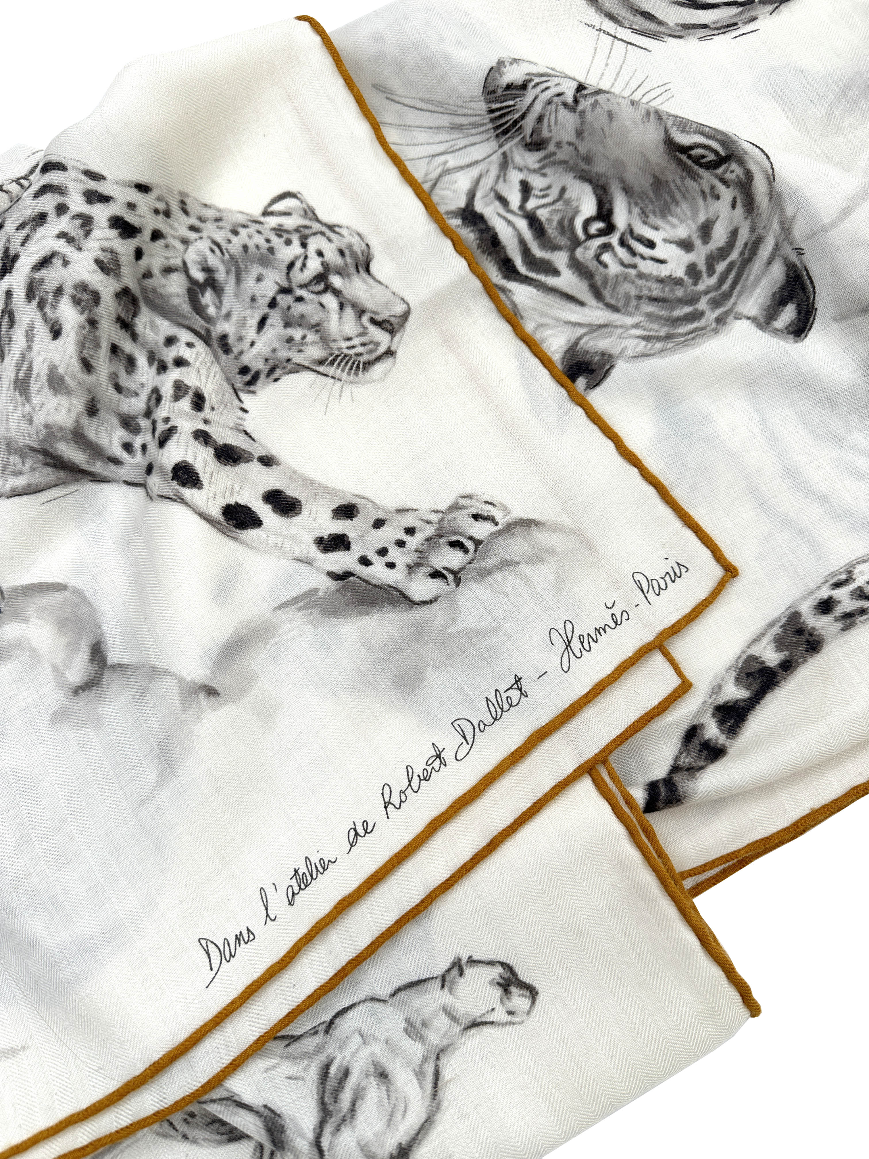 Hermès Dans l'Atelier de Robert Dallet Cashmere Silk 140