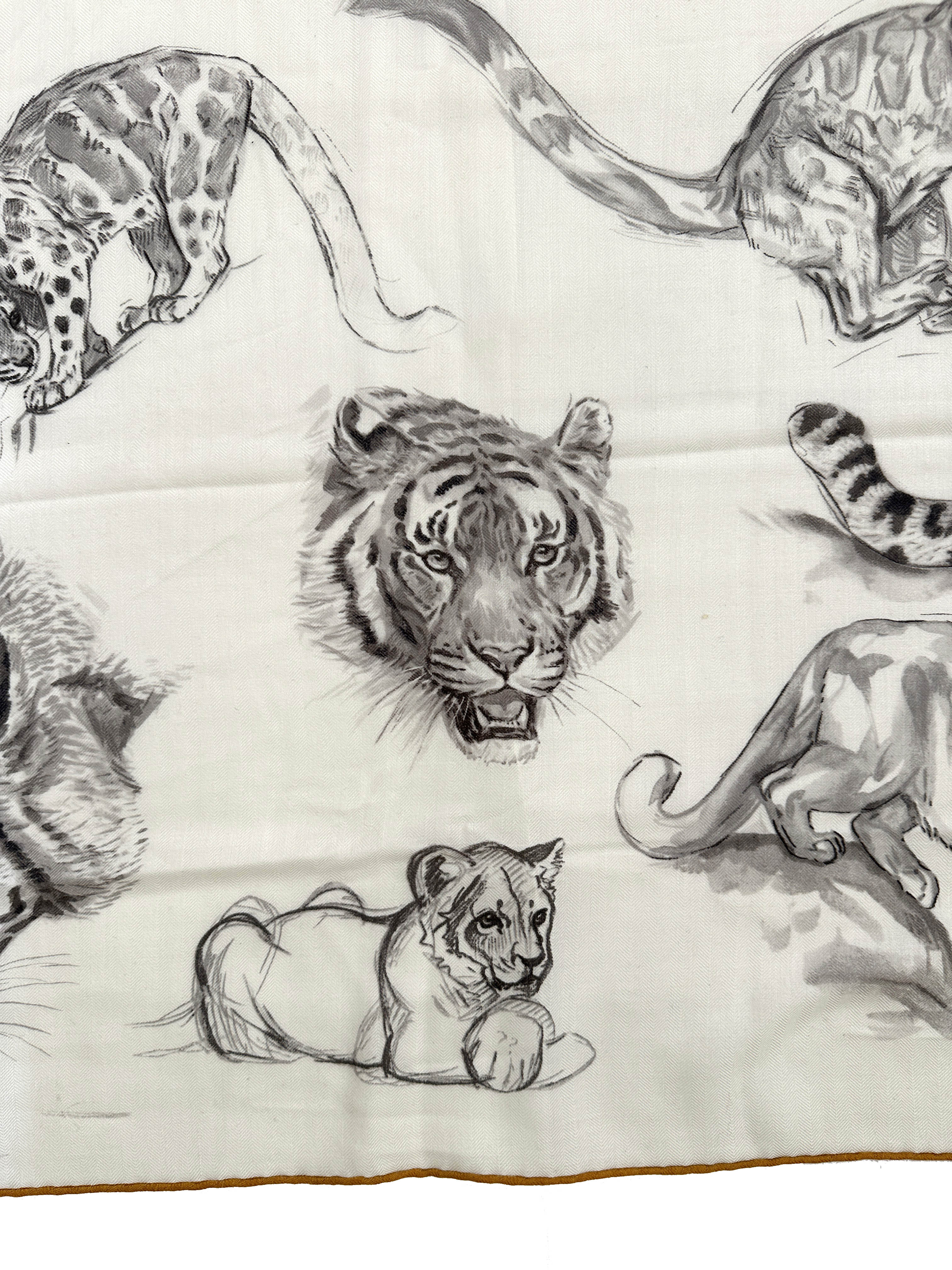 Hermès Dans l'Atelier de Robert Dallet Cashmere Silk 140