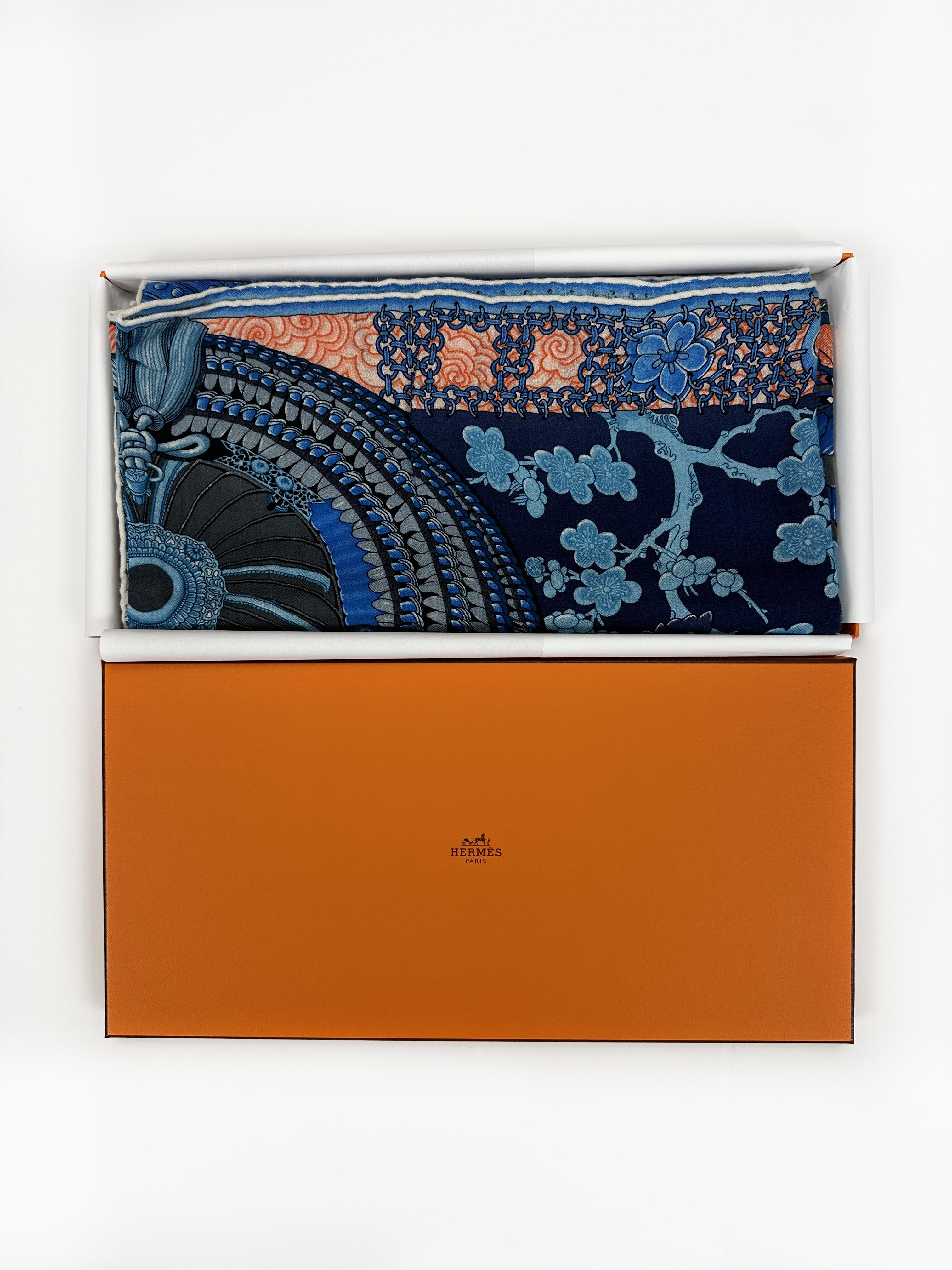 Hermès Parures de Samourais Cashmere Silk 140