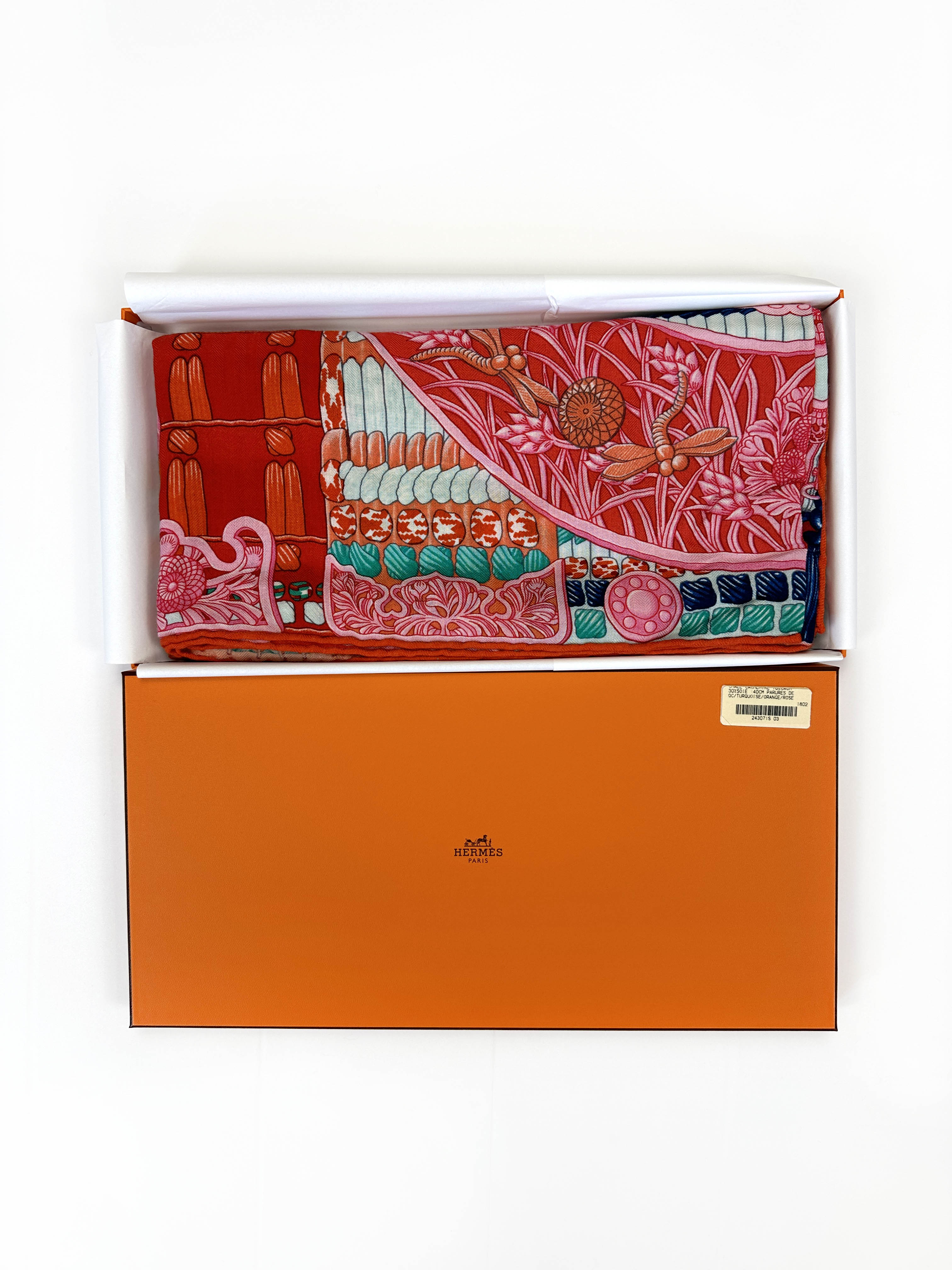 Hermès Parures de Samourais Cashmere Silk 140