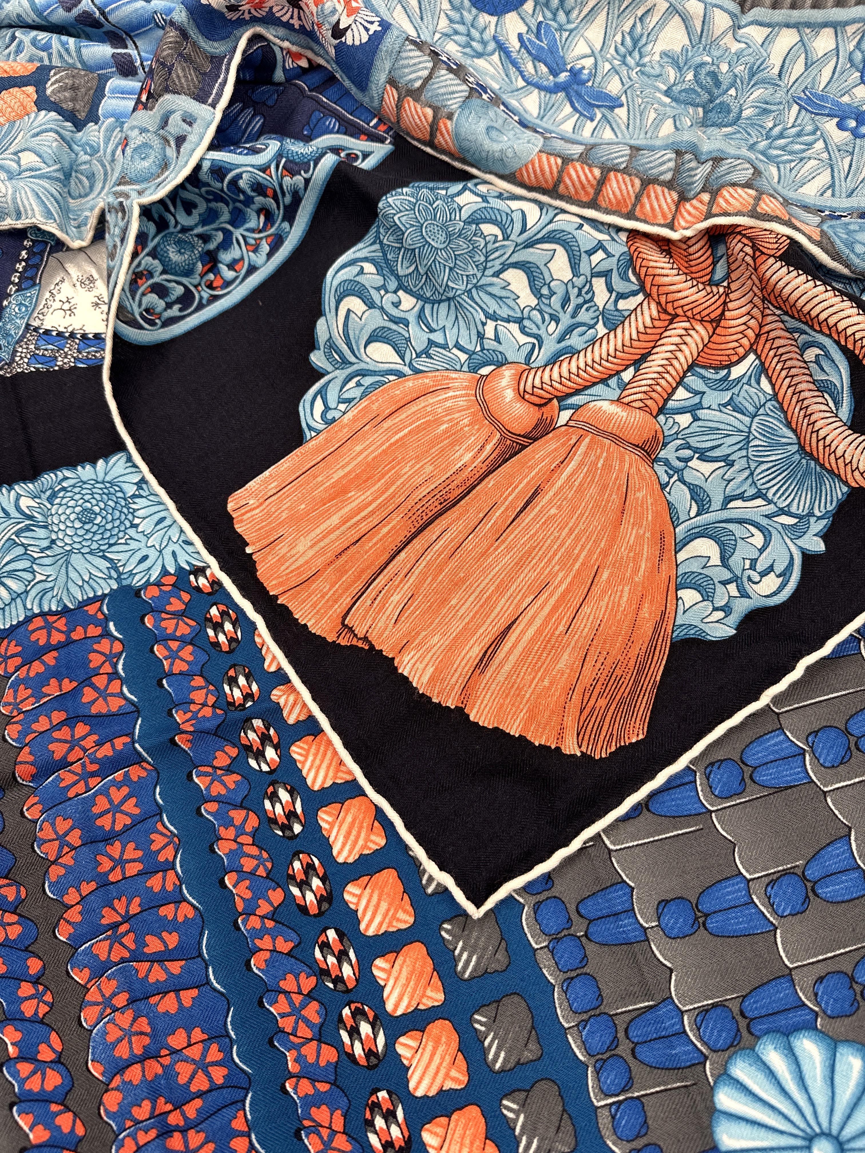 Hermès Parures de Samourais Cashmere Silk 140