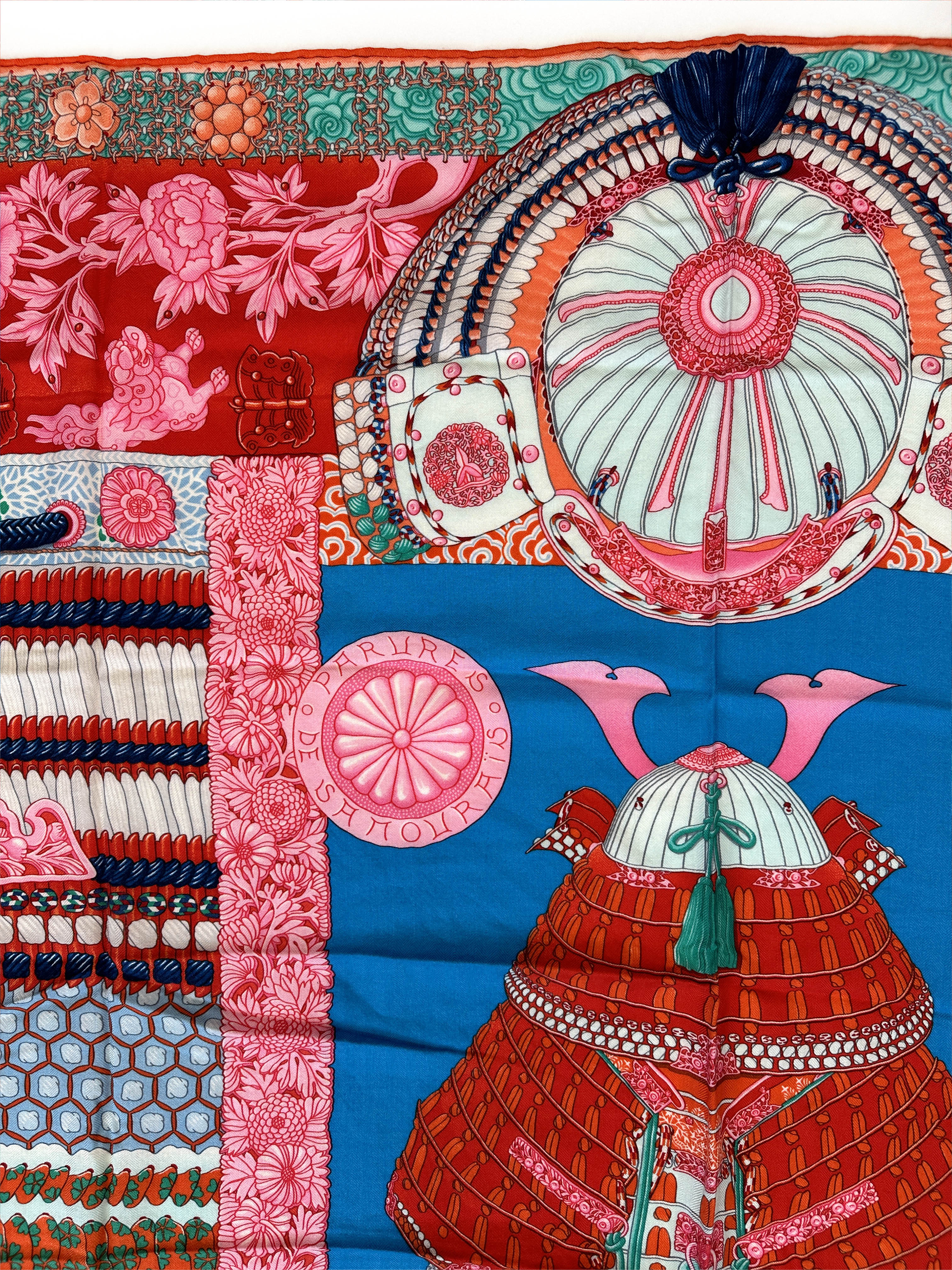 Hermès Parures de Samourais Cashmere Silk 140