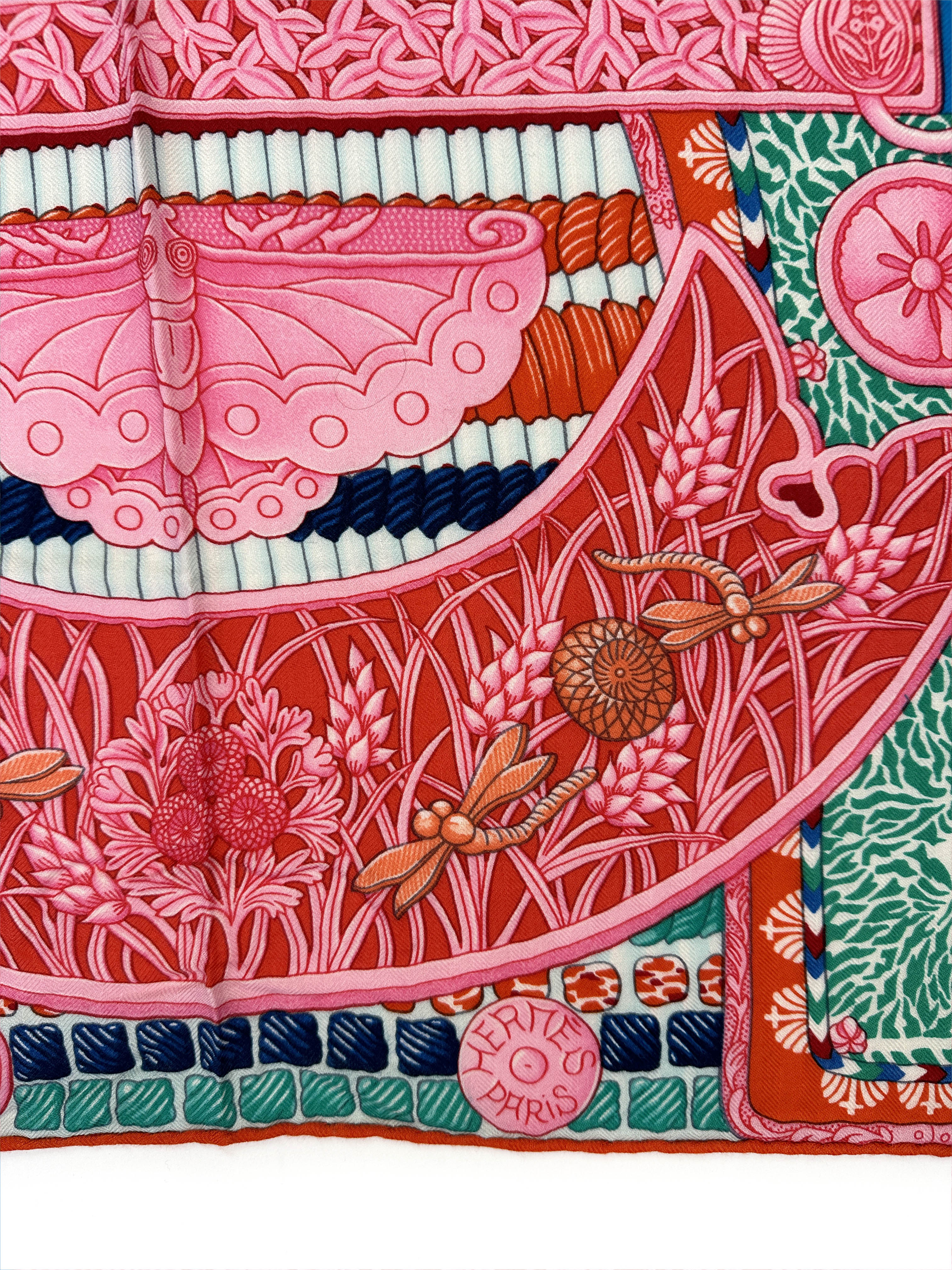 Hermès Parures de Samourais Cashmere Silk 140