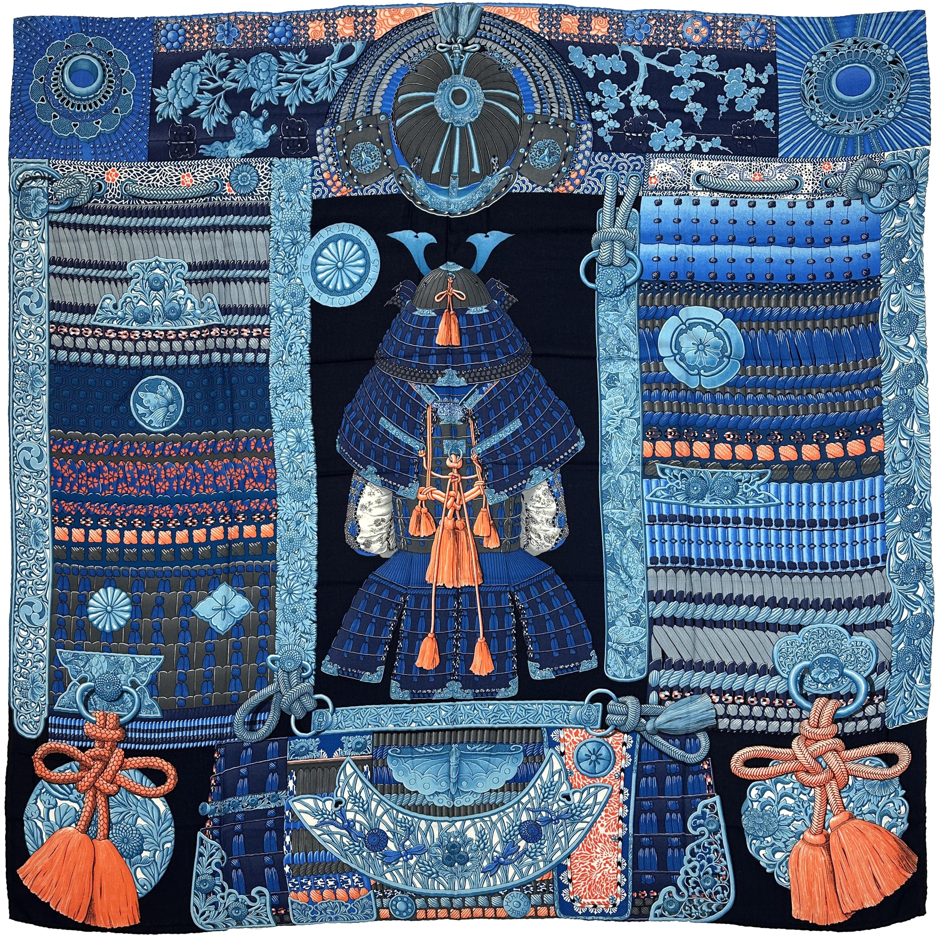 Hermès Parures de Samourais Cashmere Silk 140