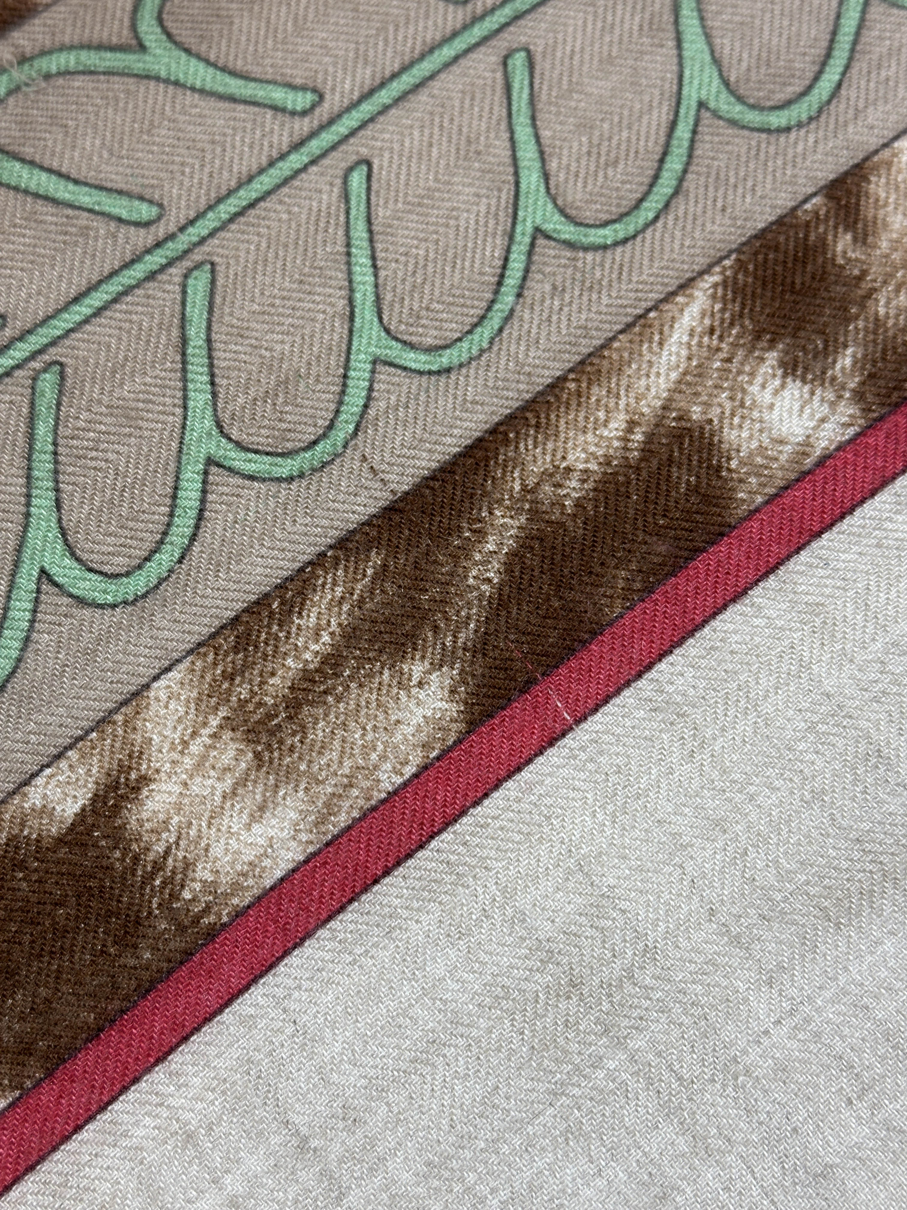 Hermès Selle D’Officier En Grande Tenue Cashmere Silk 140
