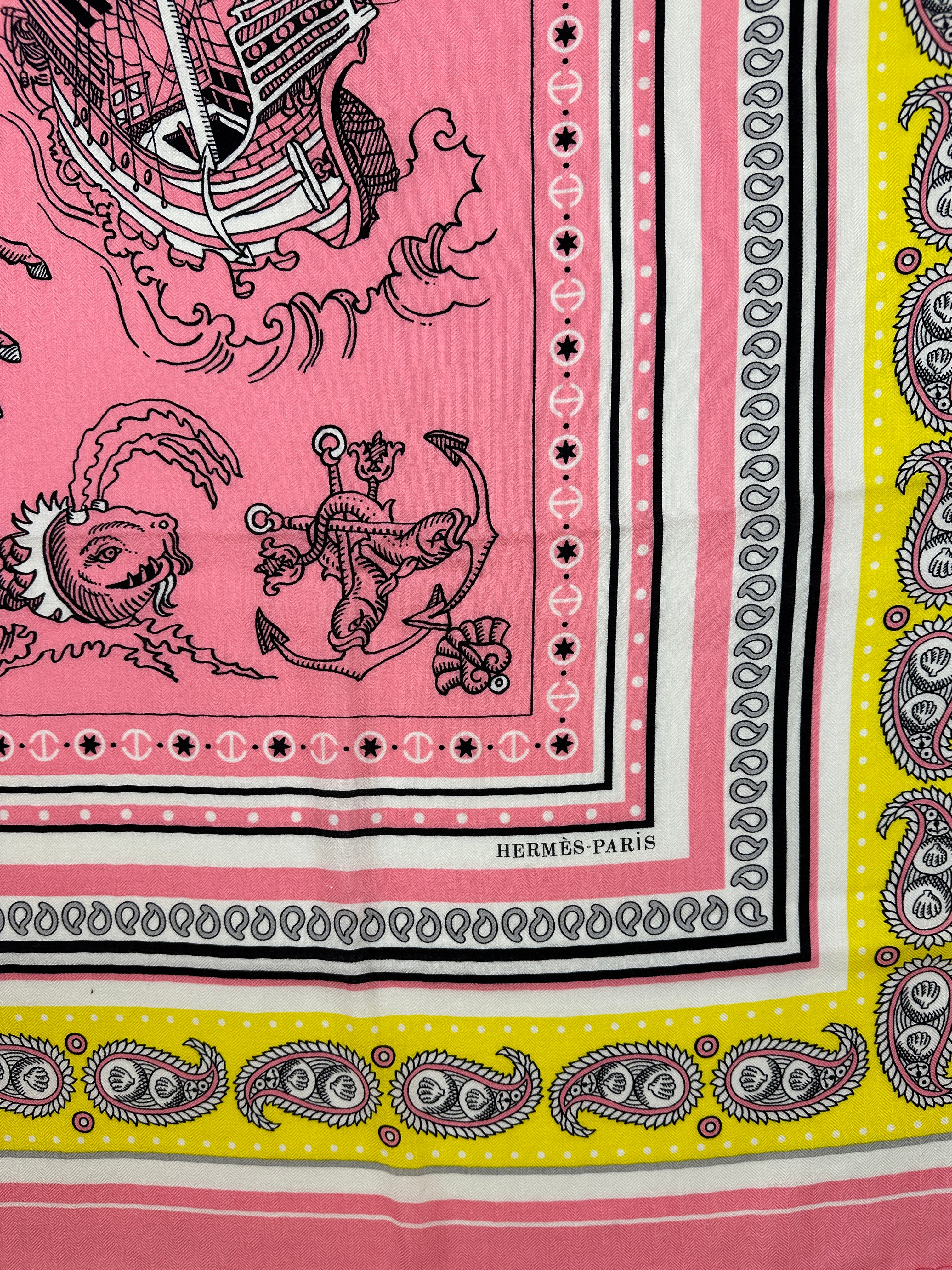 Hermès Tatouages Marins Cashmere Silk 140