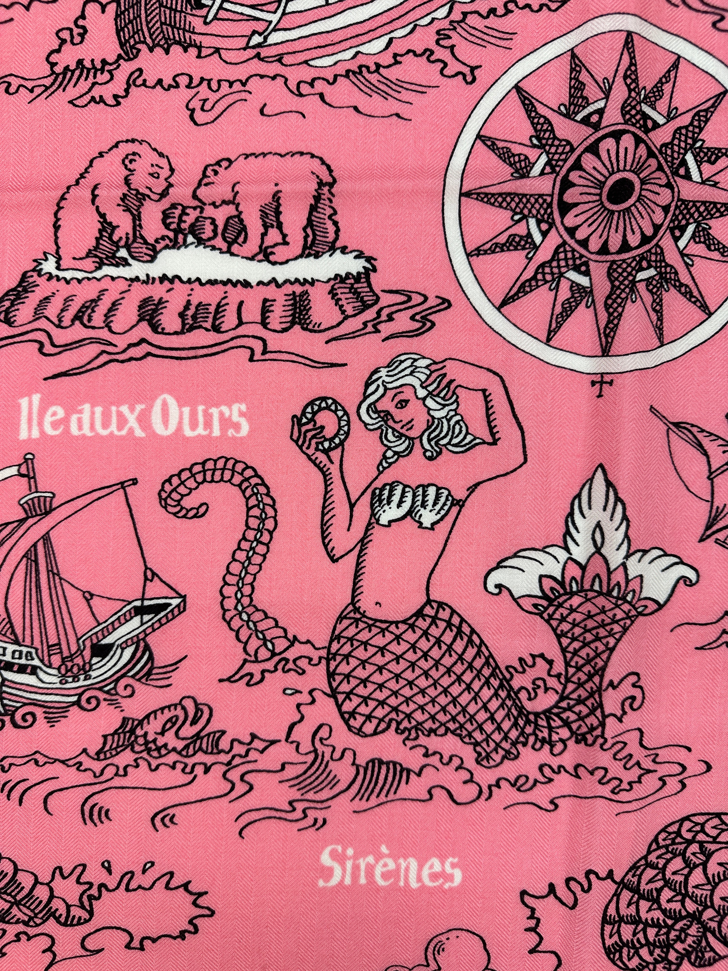 Hermès Tatouages Marins Cashmere Silk 140