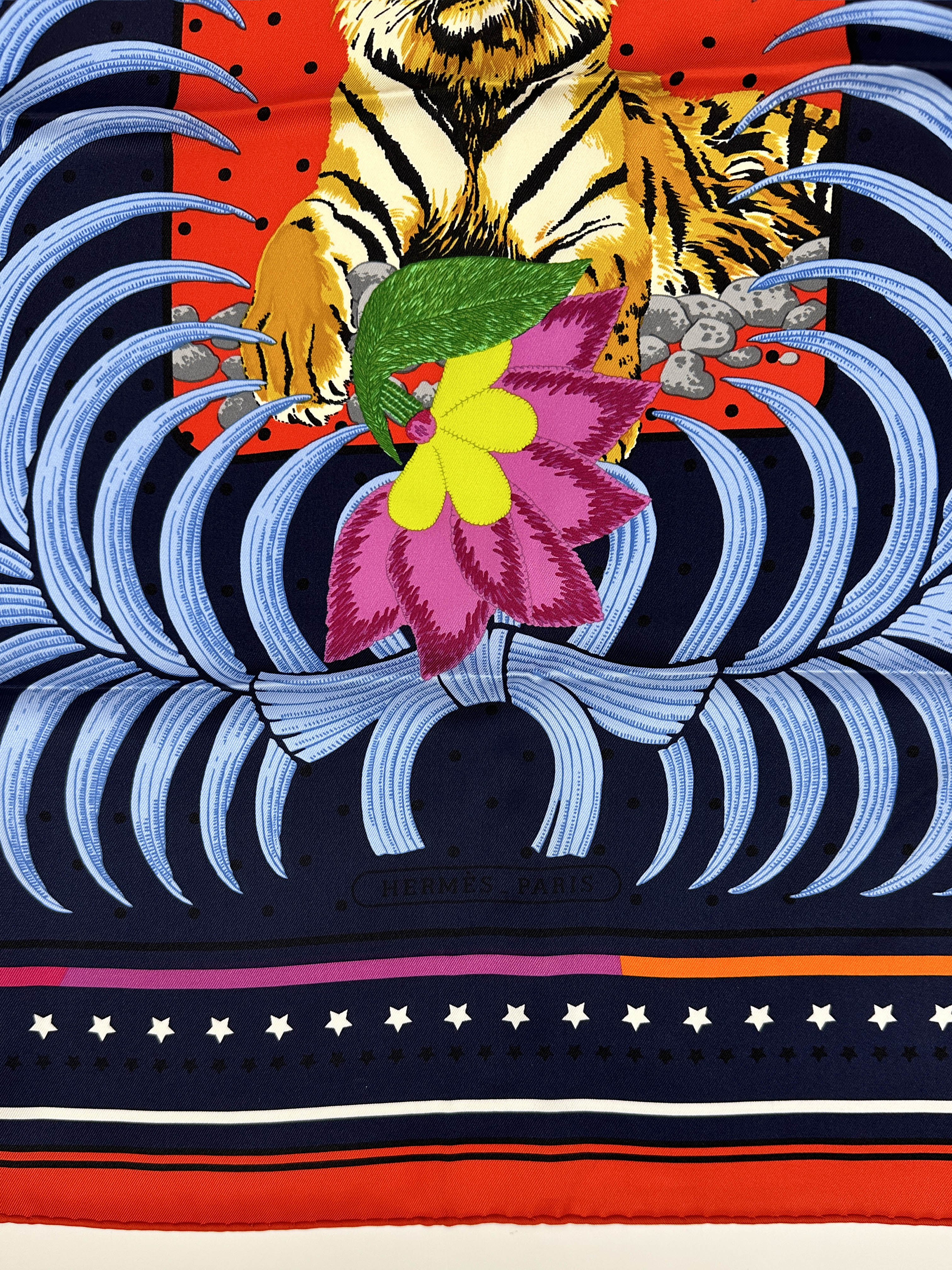 Hermès Tigre Royal Fleuri 70