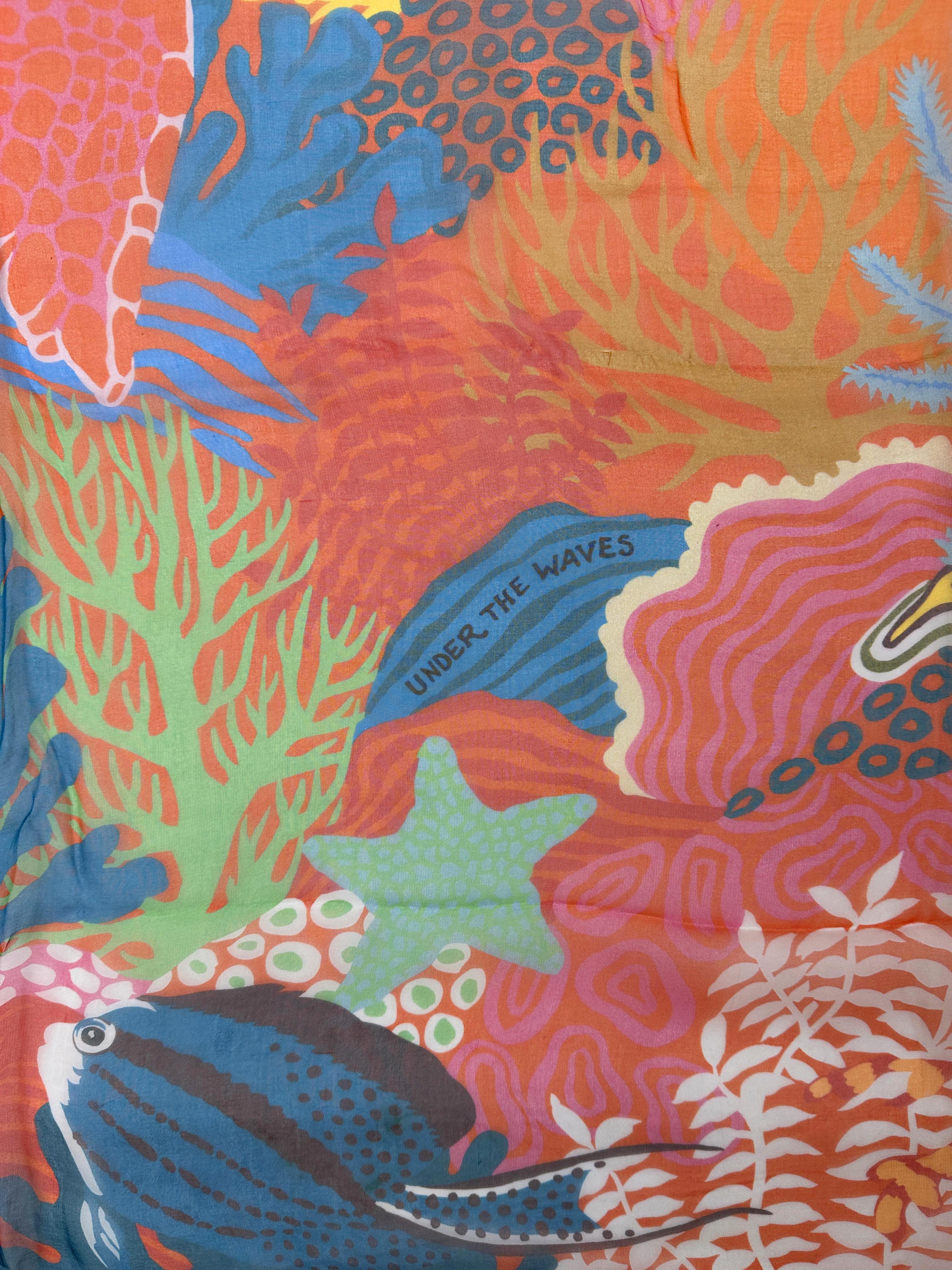 Hermès Under The Waves Mousseline 140