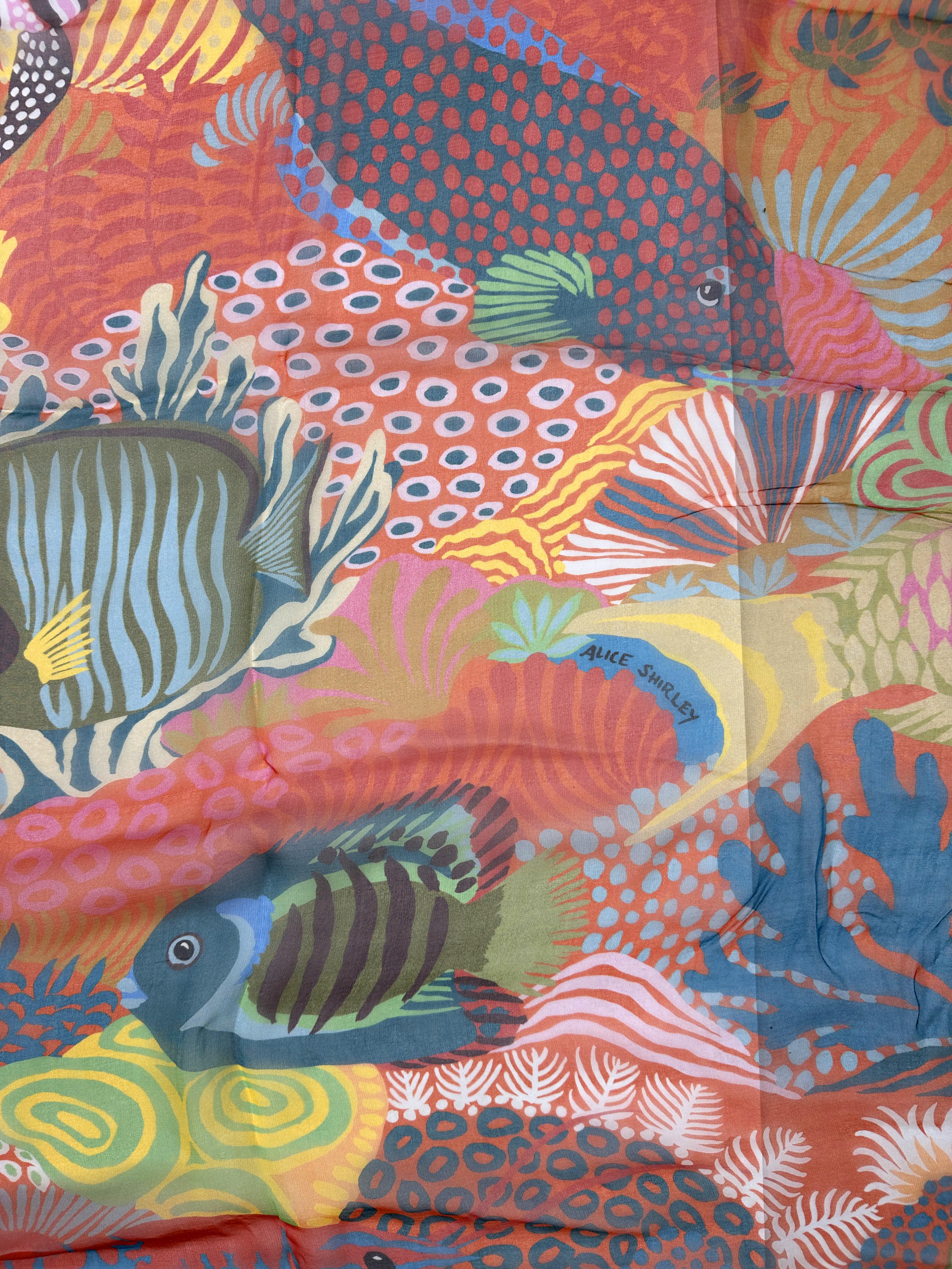 Hermès Under The Waves Mousseline 140