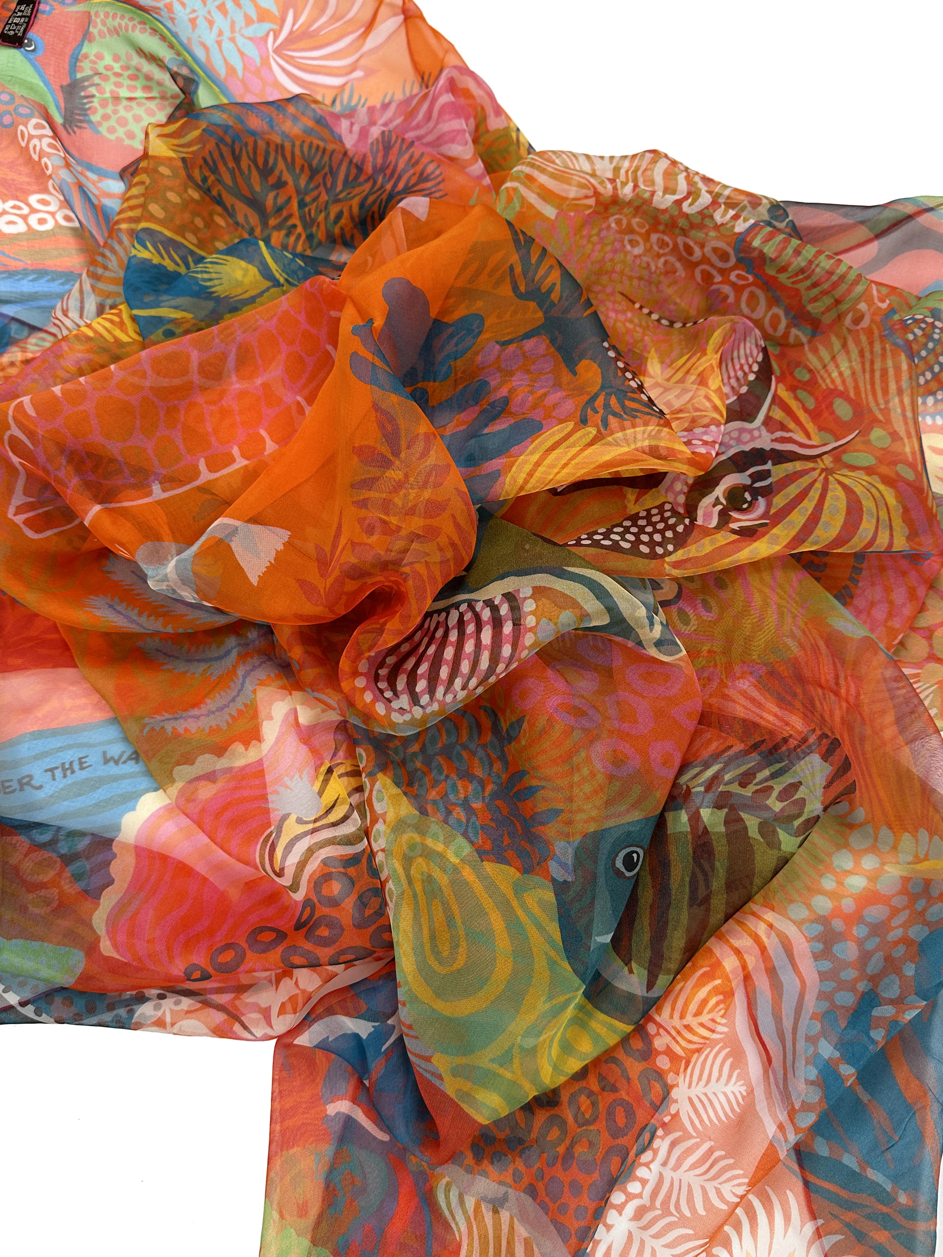 Hermès Under The Waves Mousseline 140