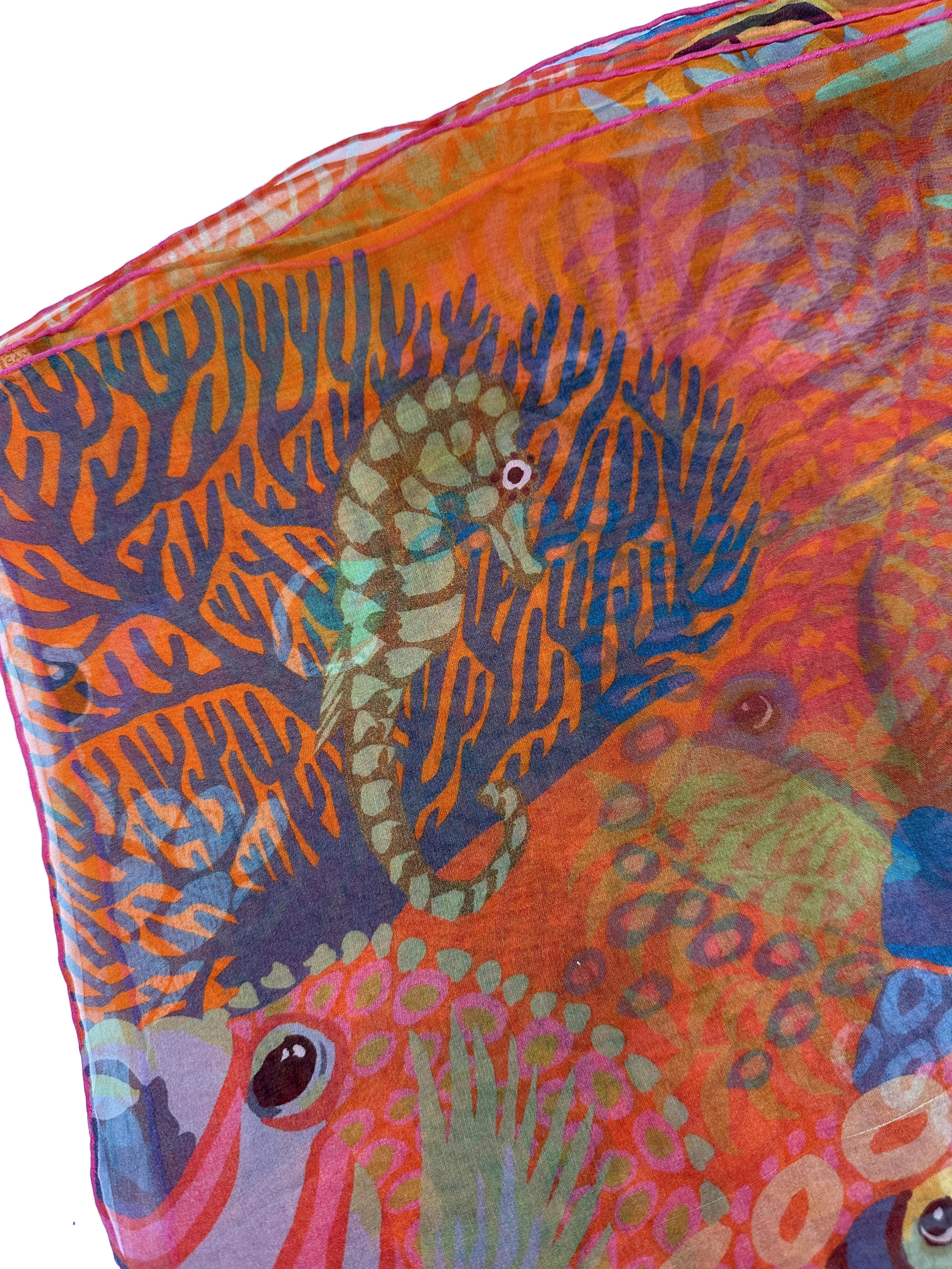 Hermès Under The Waves Mousseline 140